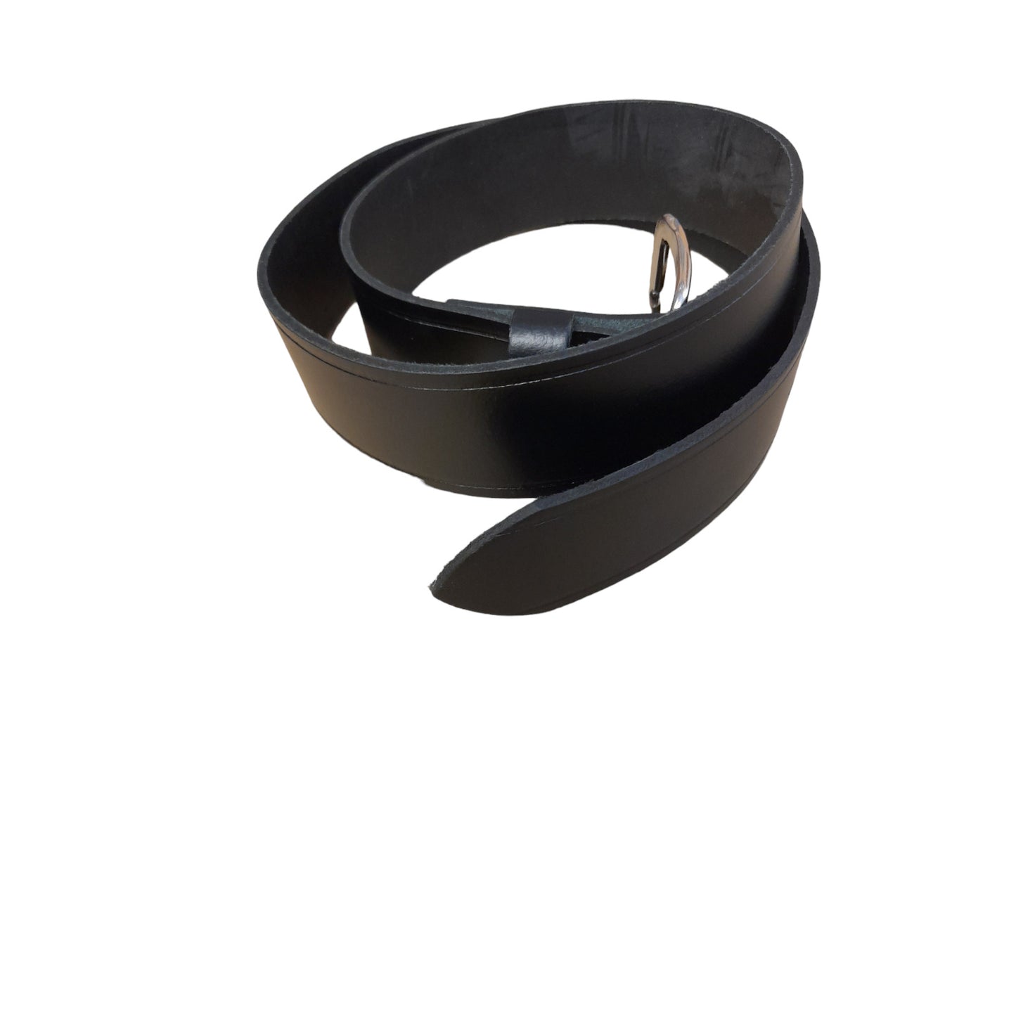 Black Leather Belt Single Prong 35mm Wide Ex Police Uniform Security