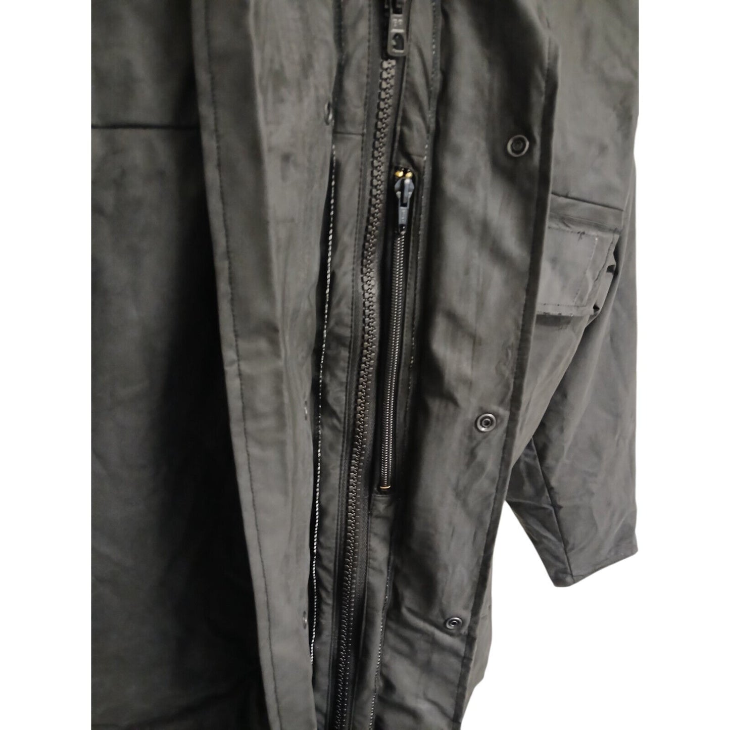 Sioen Black Police Jacket Waterproof Goretex Radio Loop Security Foul Weather