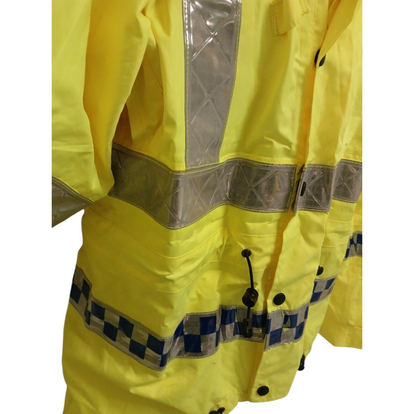 Yaffy Cycling Jacket Hi Vis Hi Viz Waterproof Security Ex Police Emergency Bike