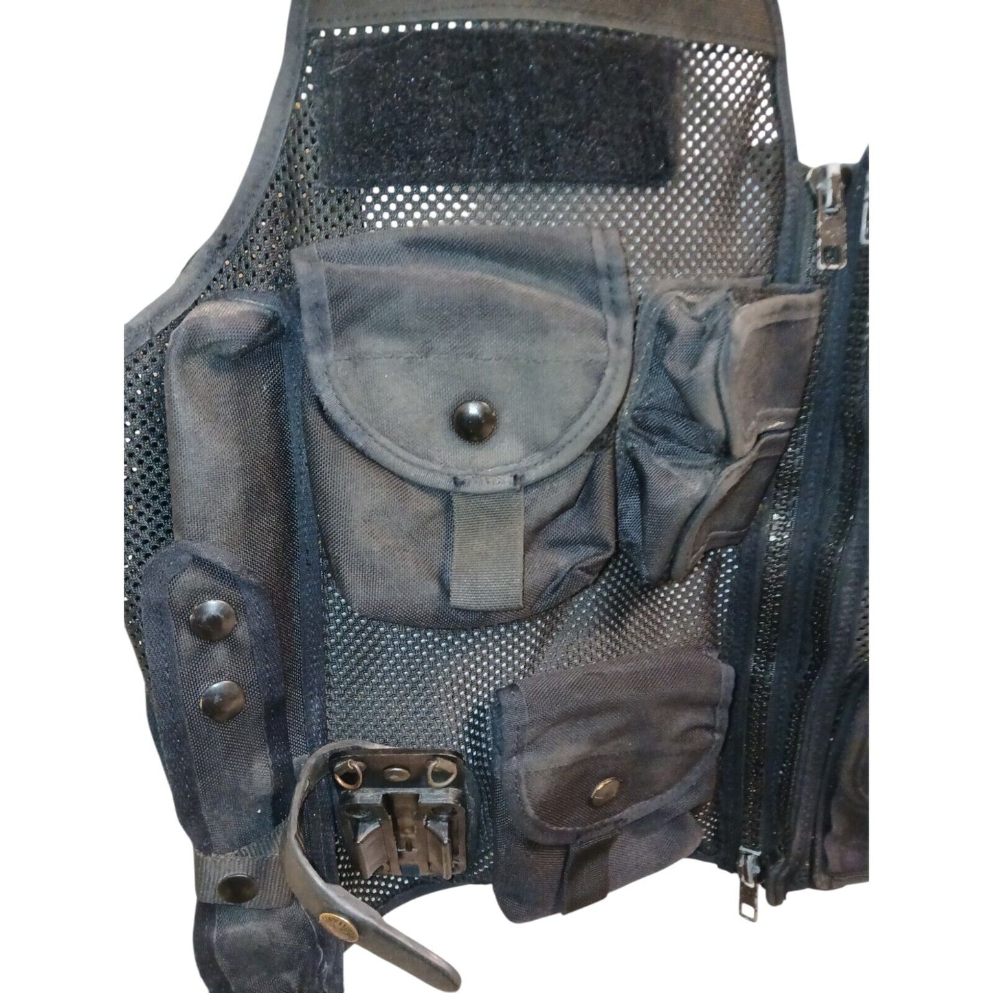 PWL Tactical Vest With Pouches Tactical Security Ex Police Airsoft Grade B