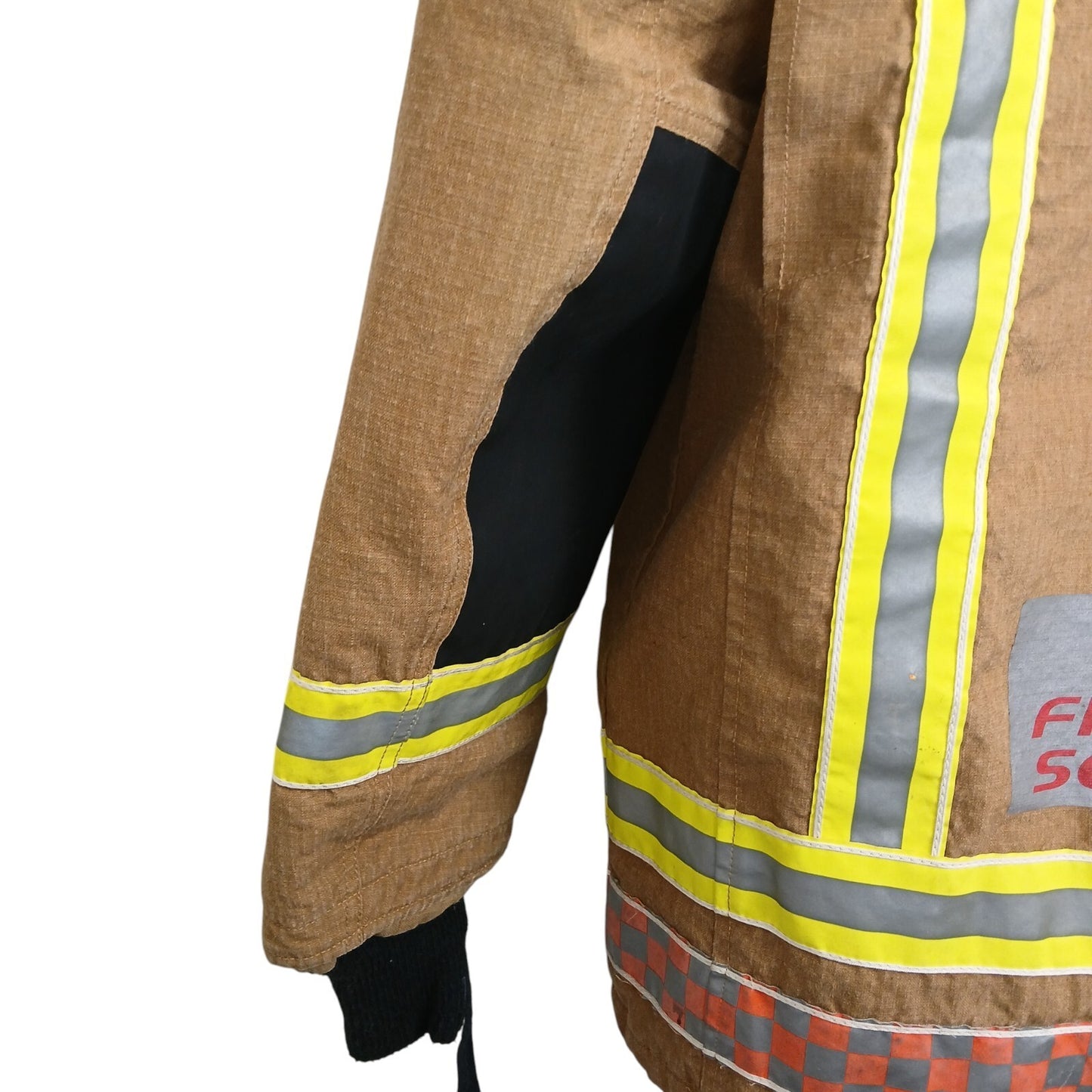 Firemans Jacket Brown Khaki Fire Fighters Coat Fireman Uniform Suit Goretex Fire