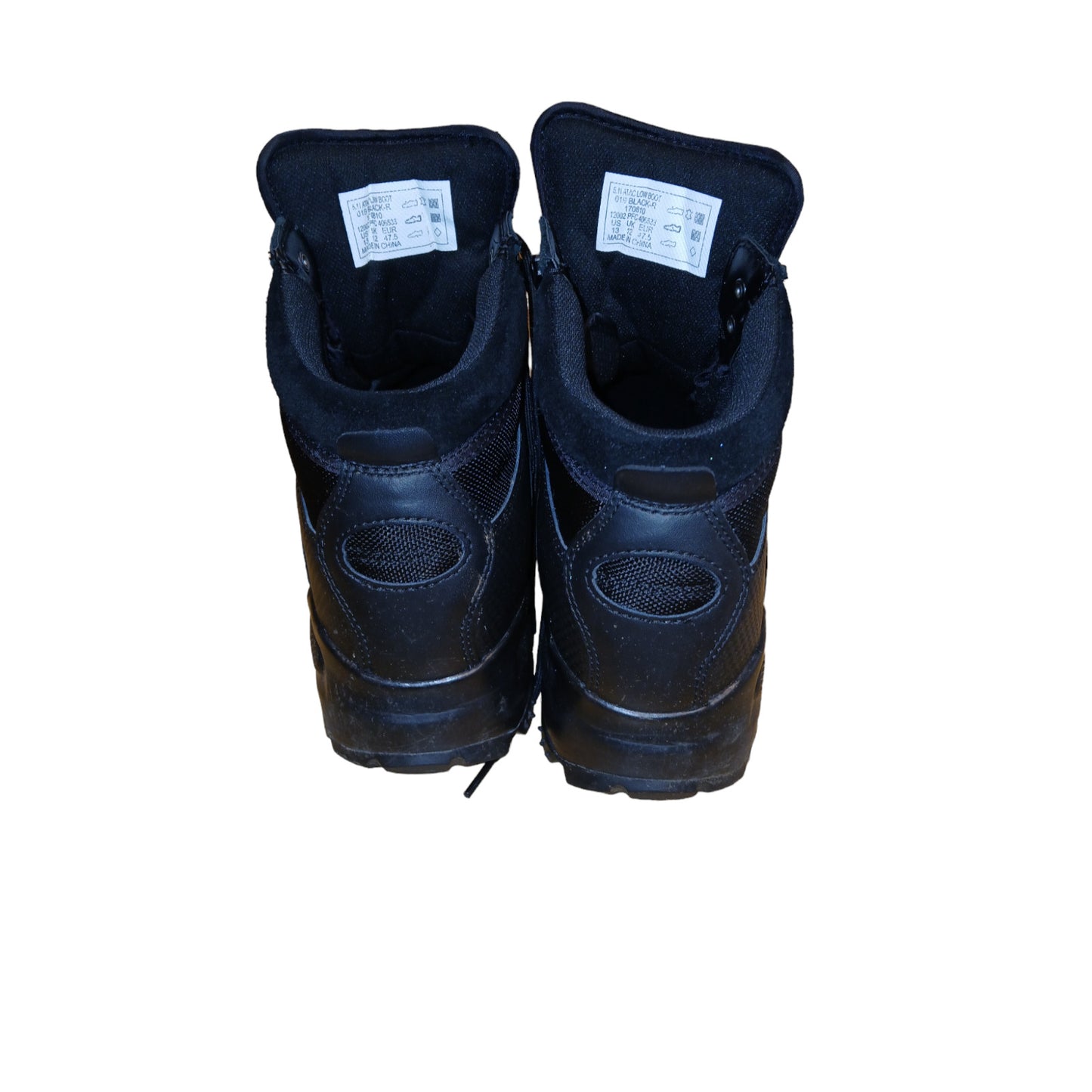 5.11 Tactical Ortholite Low Black Leather Boots Ex Police Security Operator