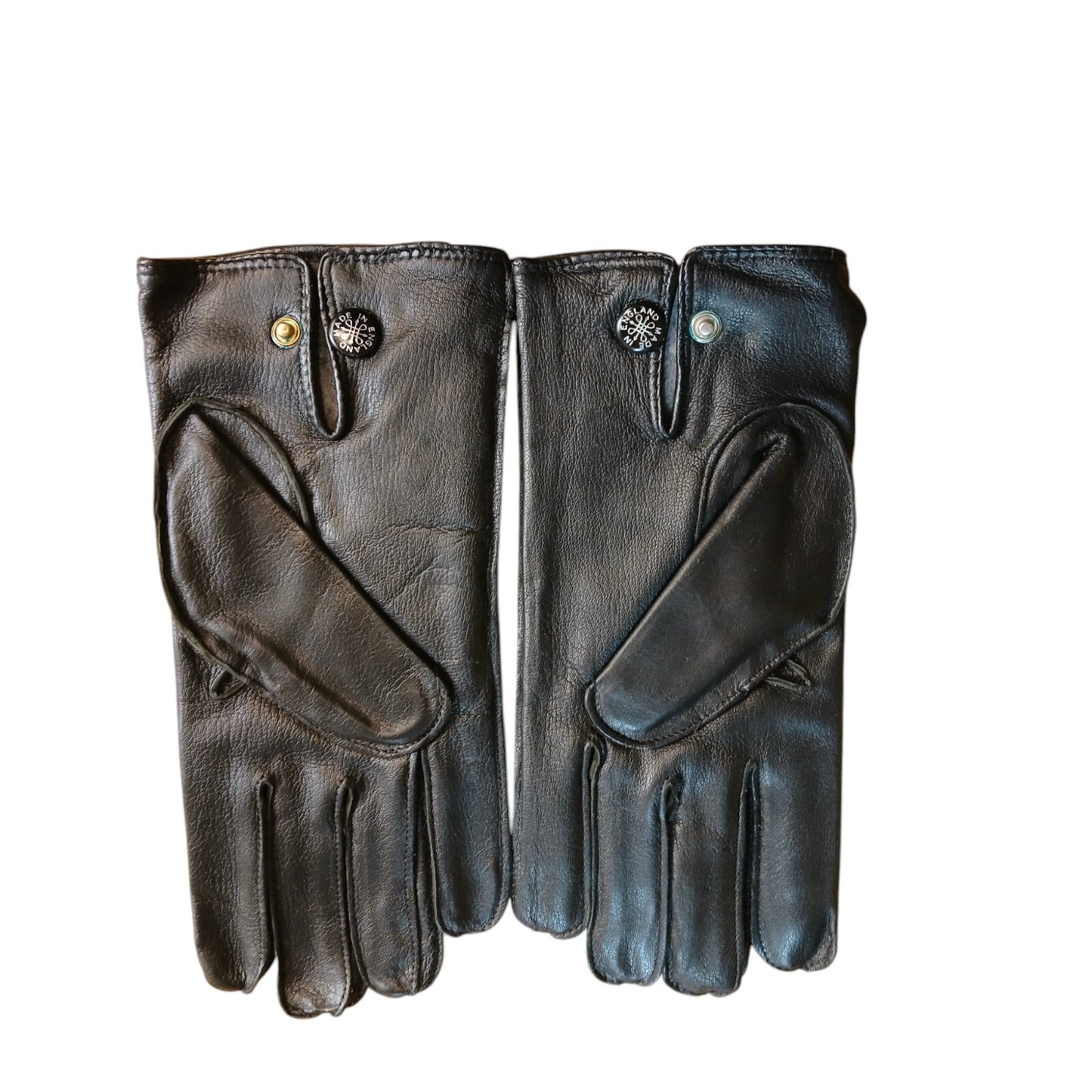 Leather Gloves Black x7 Pairs Ex Police Black Random Styles and Sizes Bundle