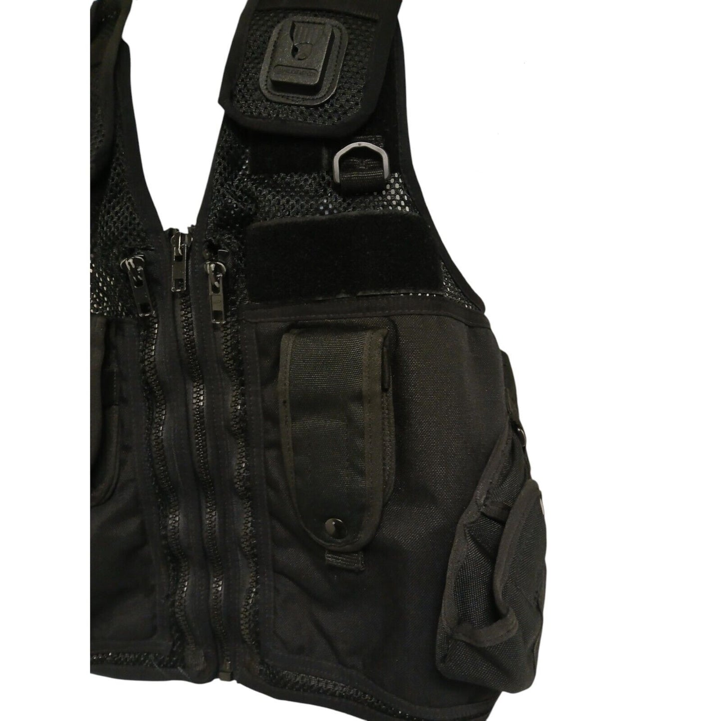 Tactical Vest Integrated Pouches Black Klickfast Docks Medium Security Ex Police