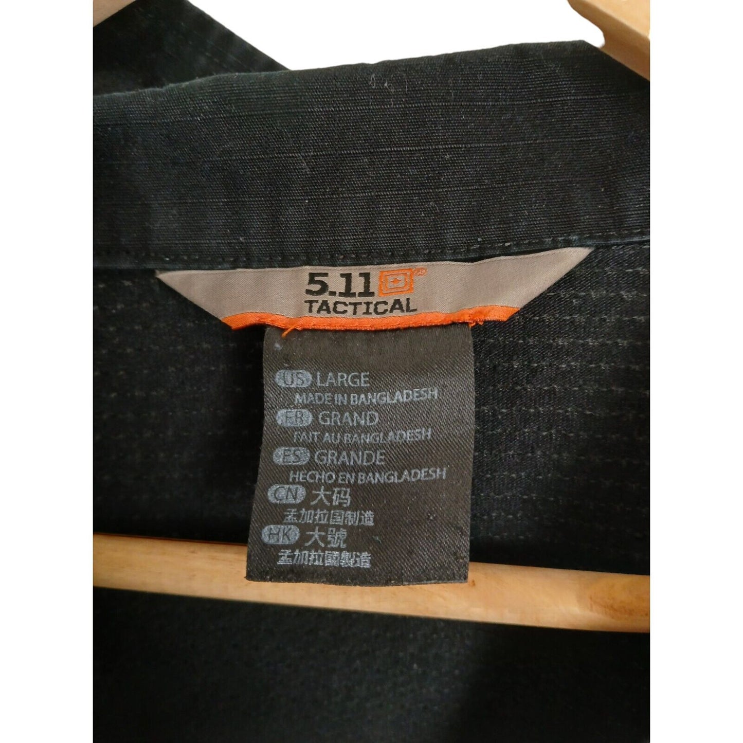 5.11 Tactical UBACS Black Operator Combat Shirt Ex Police Air Soft Security