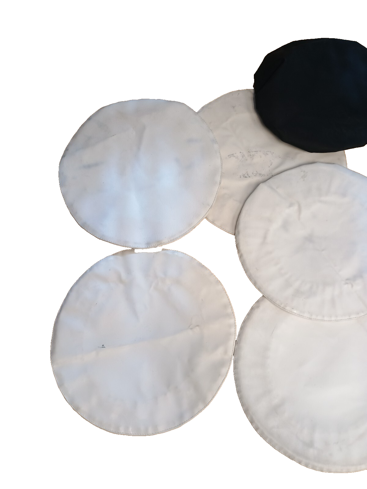 Peaked Cap Hat Covers Bundle x 9 White Black Hi VIs Hi Viz Traffic