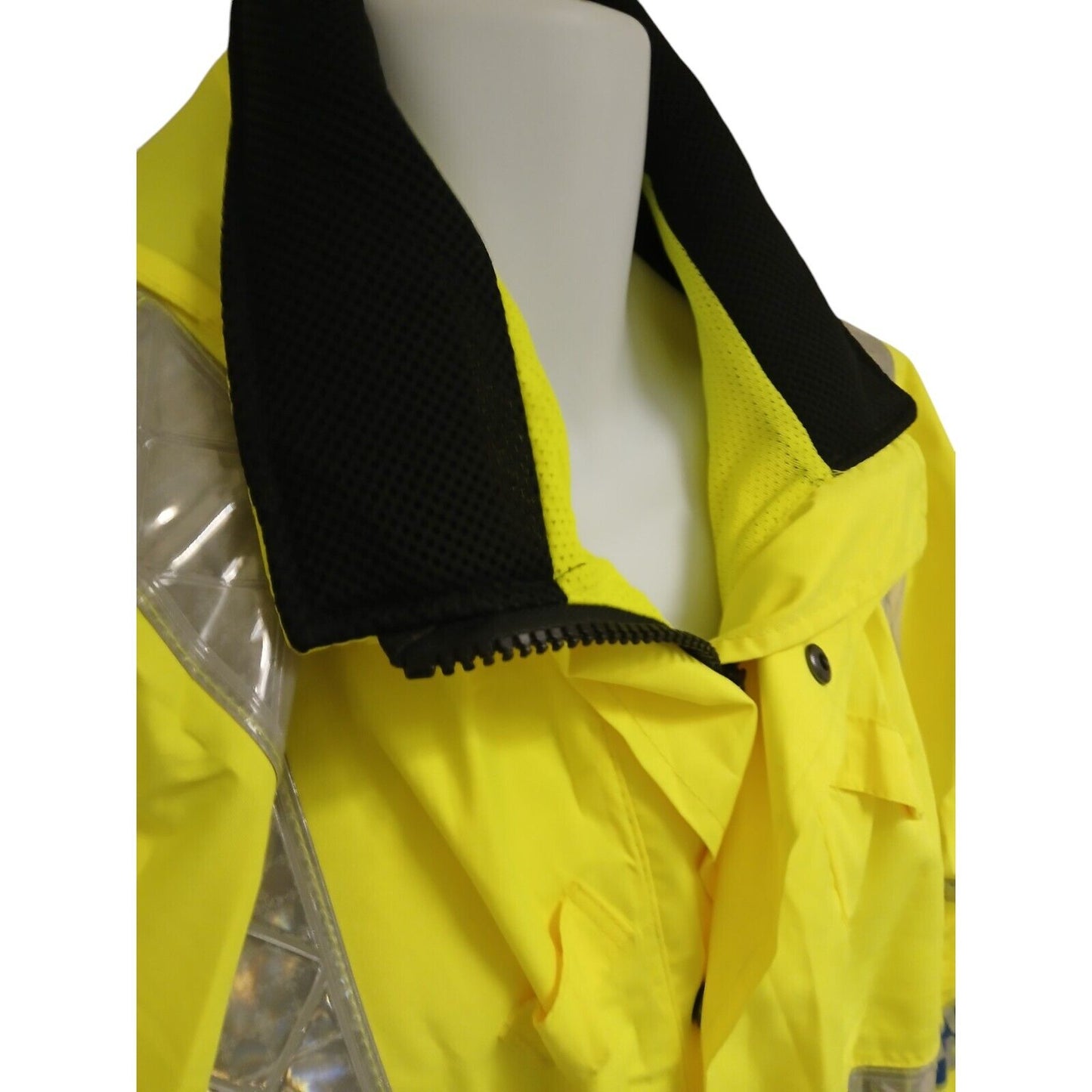 Yaffy Cycling Jacket Hi Vis Hi Viz Waterproof Security Ex Police Emergency Bike