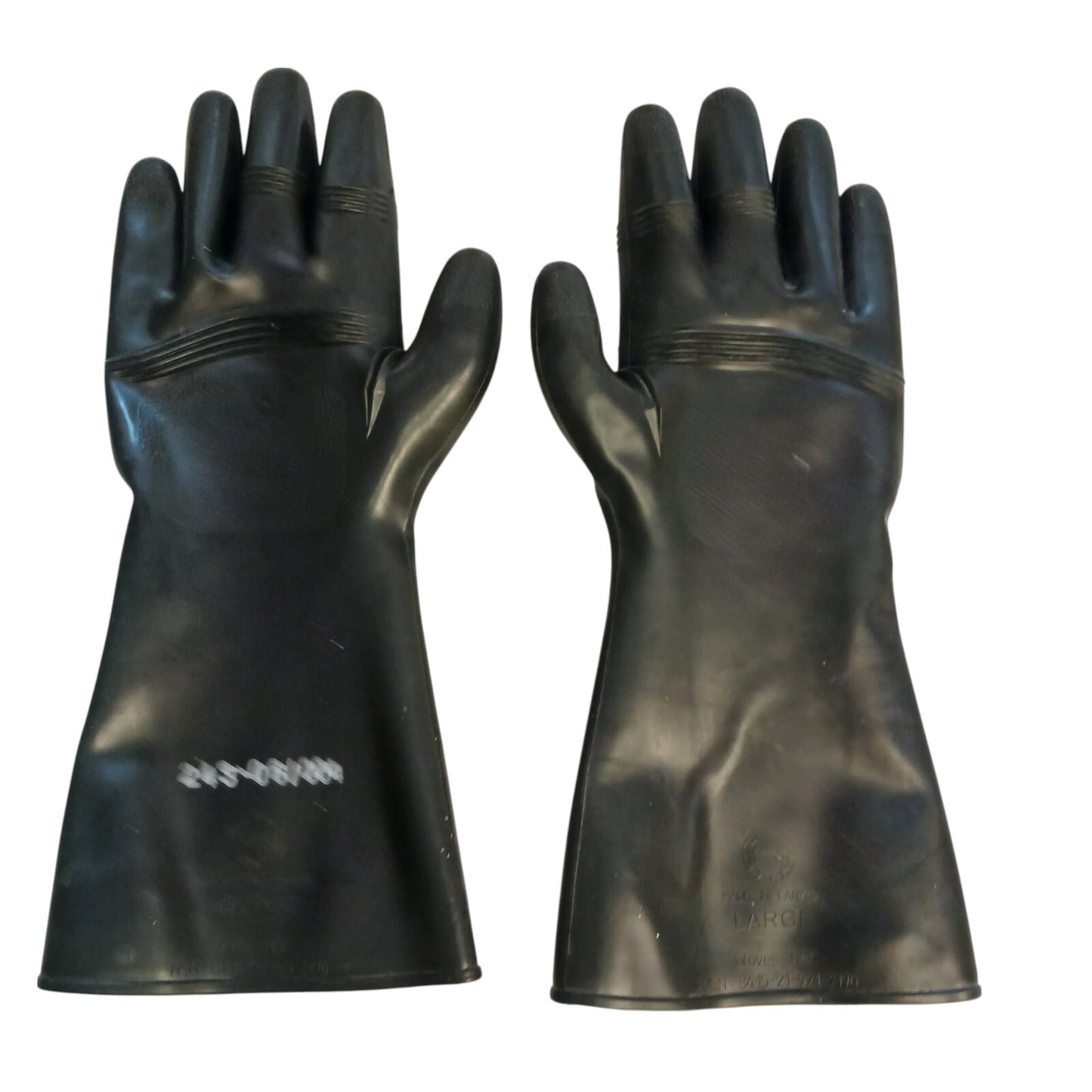 AirBoss Defence NBC Gloves Large CE0321 CBRN Protective Rubber Gauntlet