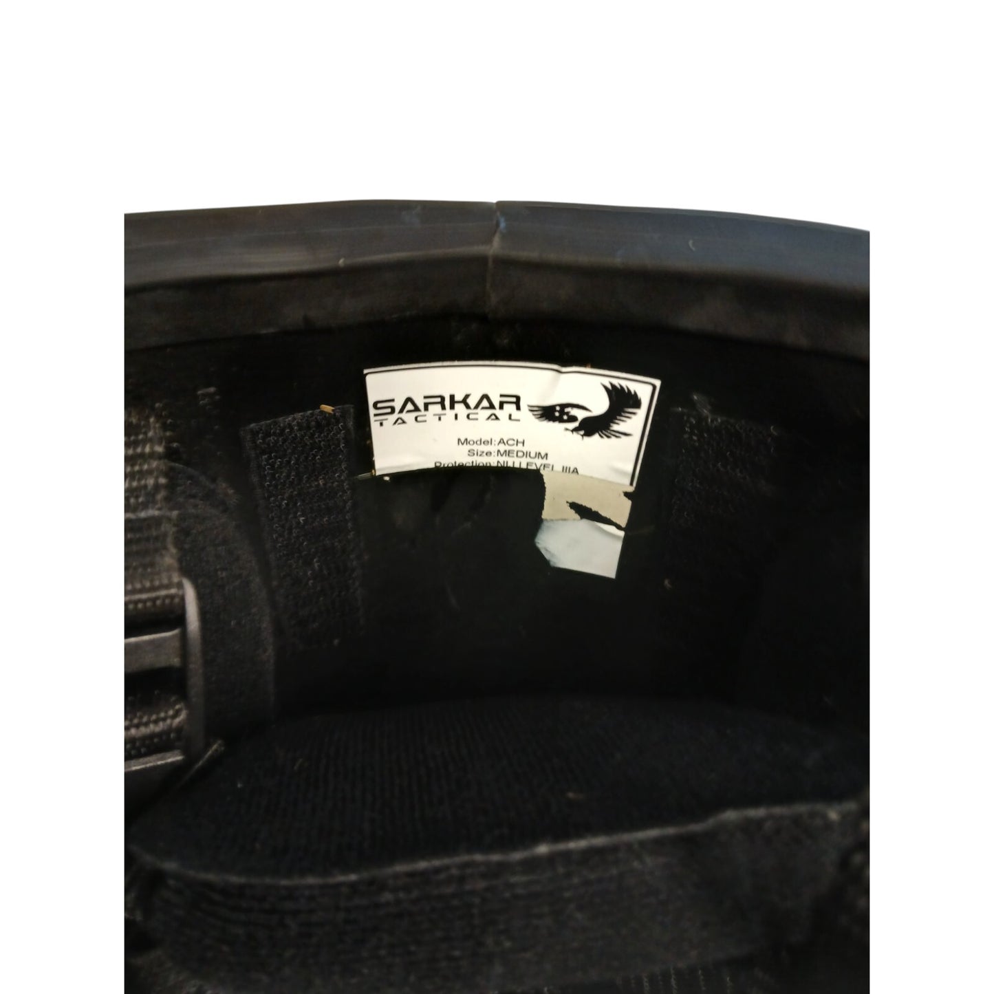 Sarkar Tactical Ballistic Helmet ACH NIJ 111A With Kevlar Black Medium Combat