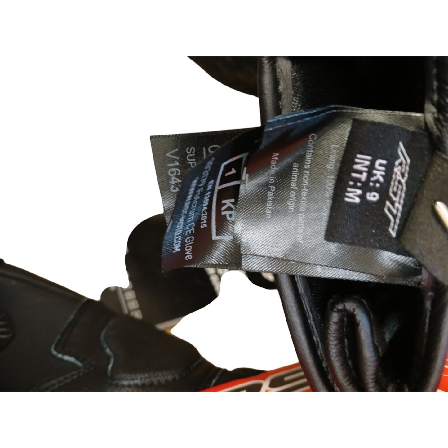 RST Fulcrum Leather Gloves Mens Motorcycle Motorbike Bike Medium Size 9 Black
