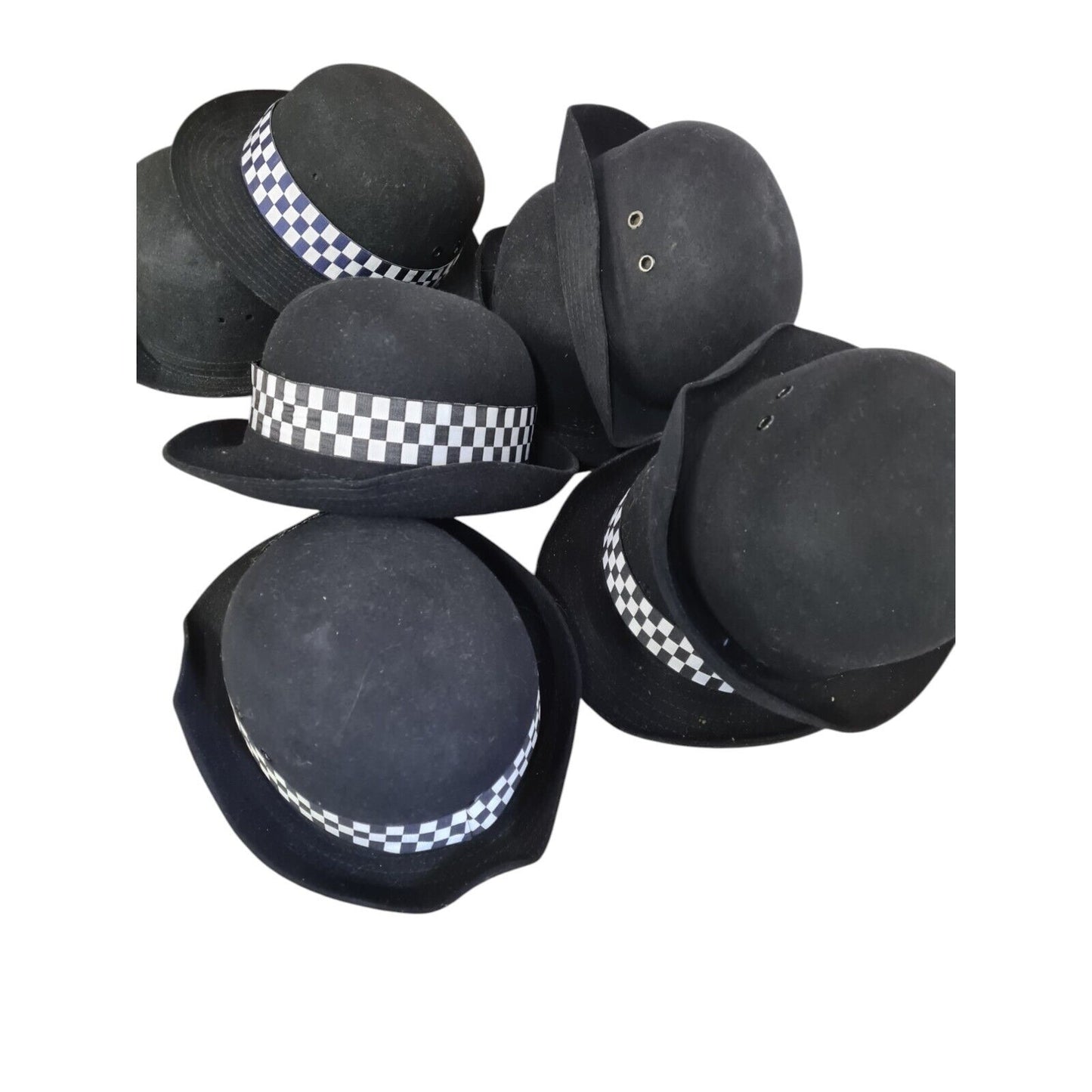 Police WPC Bowler Hats Large 25 Mixed Bundle Box Film TV Restore Upcycle Hat