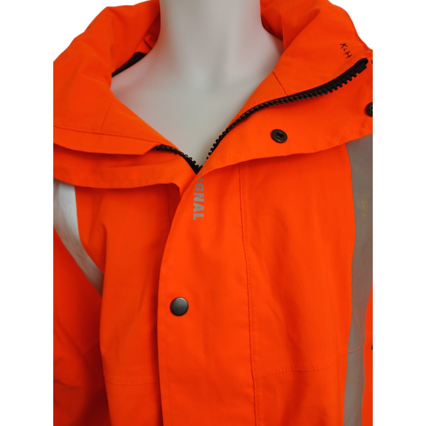 Signal Goretex 3/4 Jacket Hi Vis Hi Viz Waterproof Coat Railway Orange Large