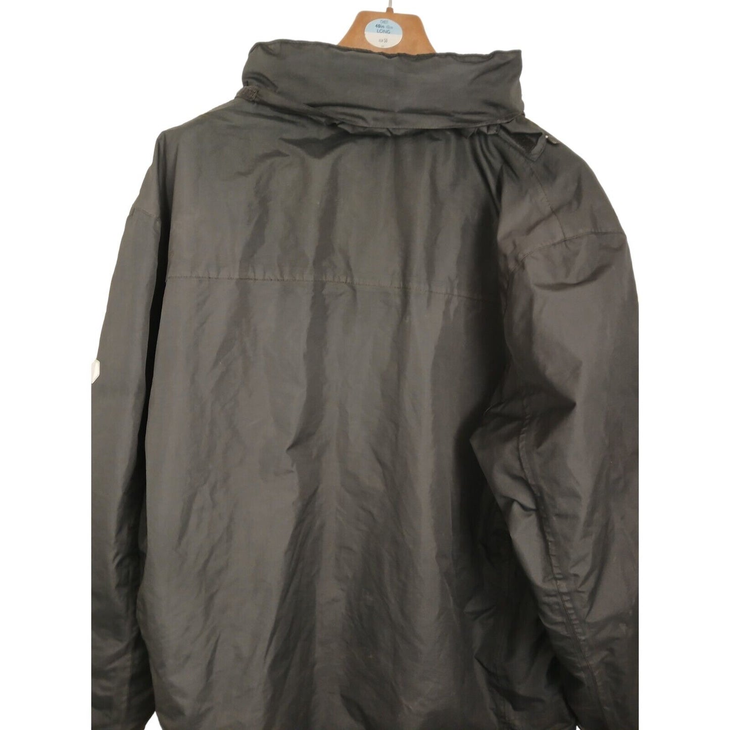 Ex Police Goretex Mens Jacket Coat 3/4 Length Macbean Large Waterproof Black