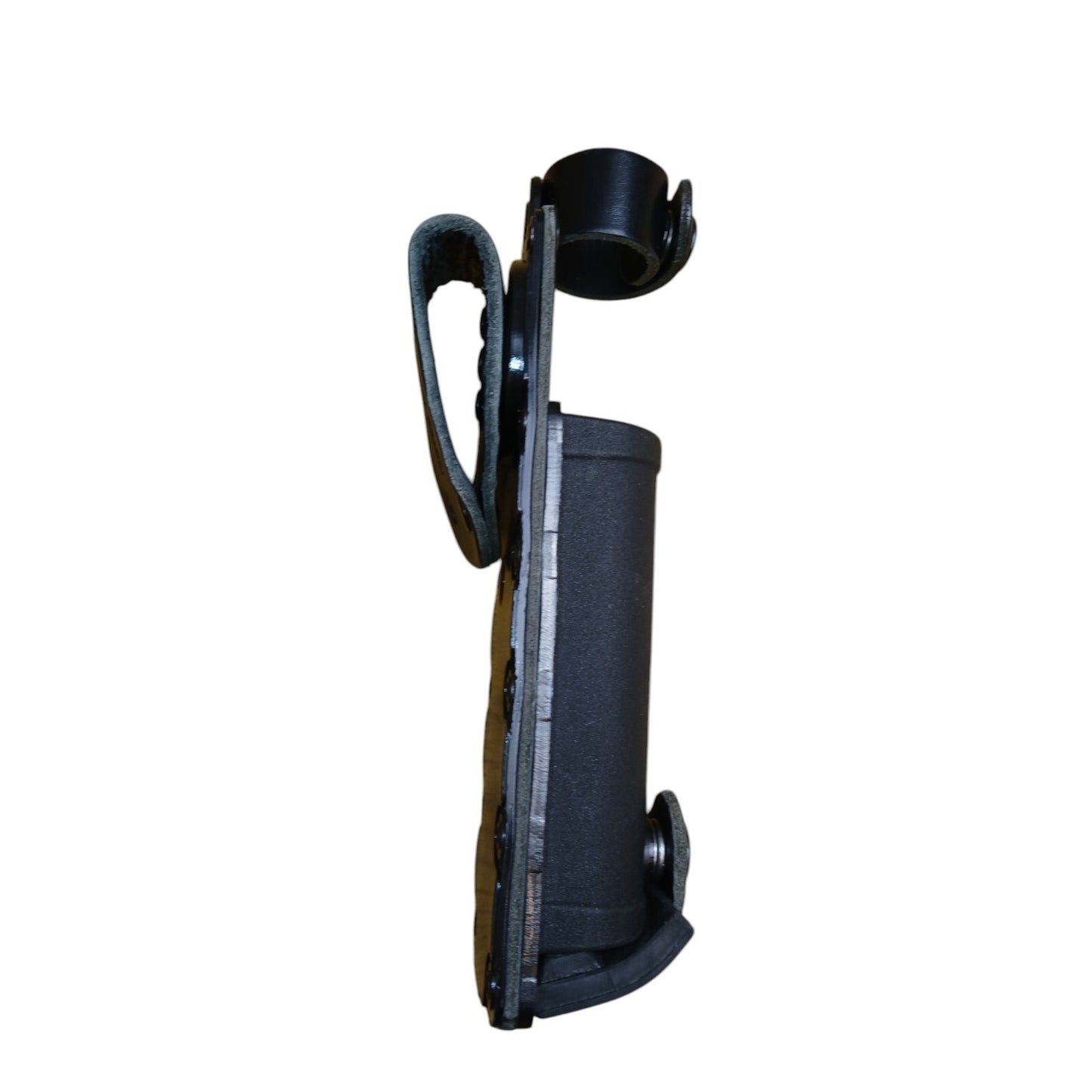 Peter Jones Baton Holder Belt Loop Leather Strap 360 Rotation Black Ex Police