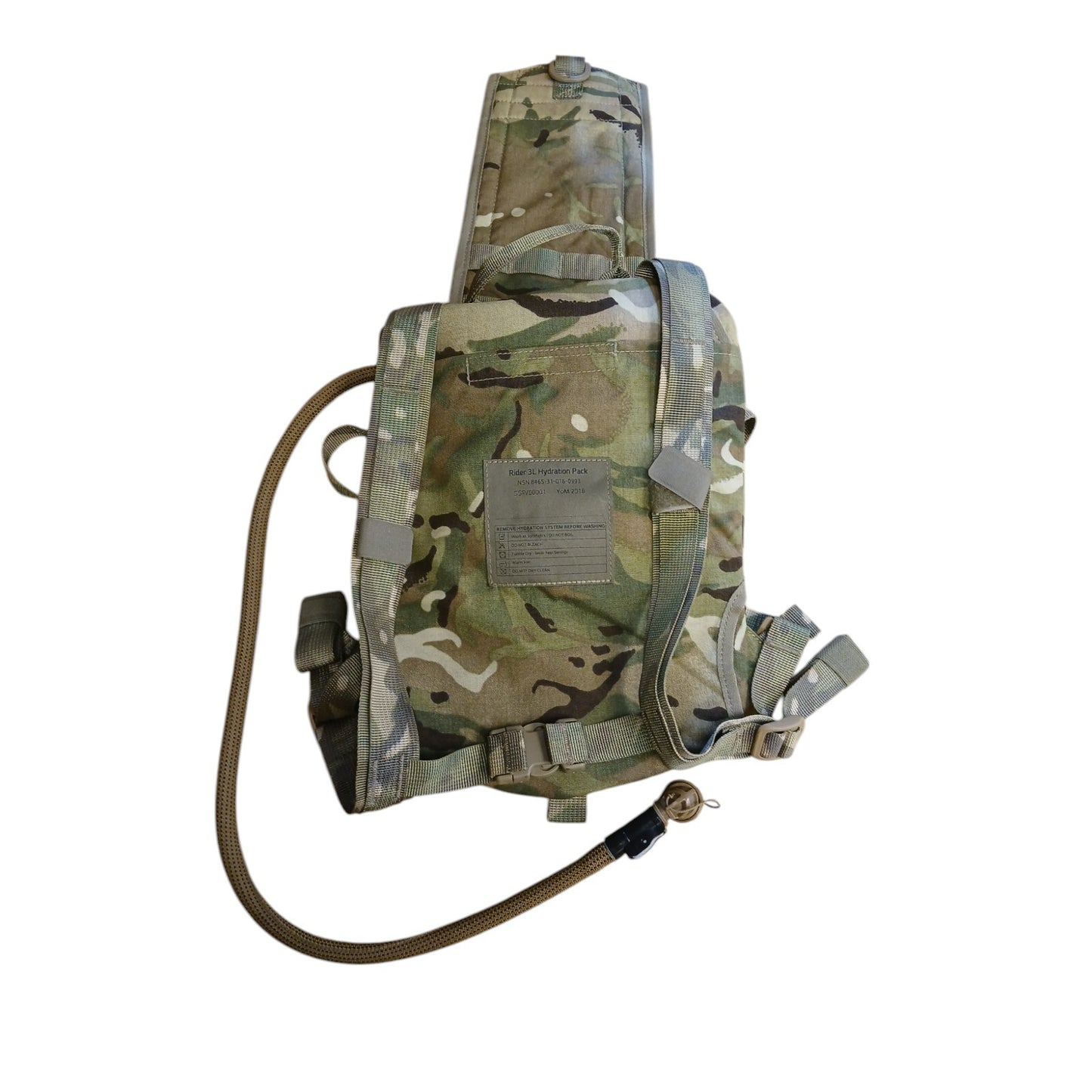 Hydration Pack Pouch British Army Virtus Rider 3L MTP Camo Camelbak System Molle