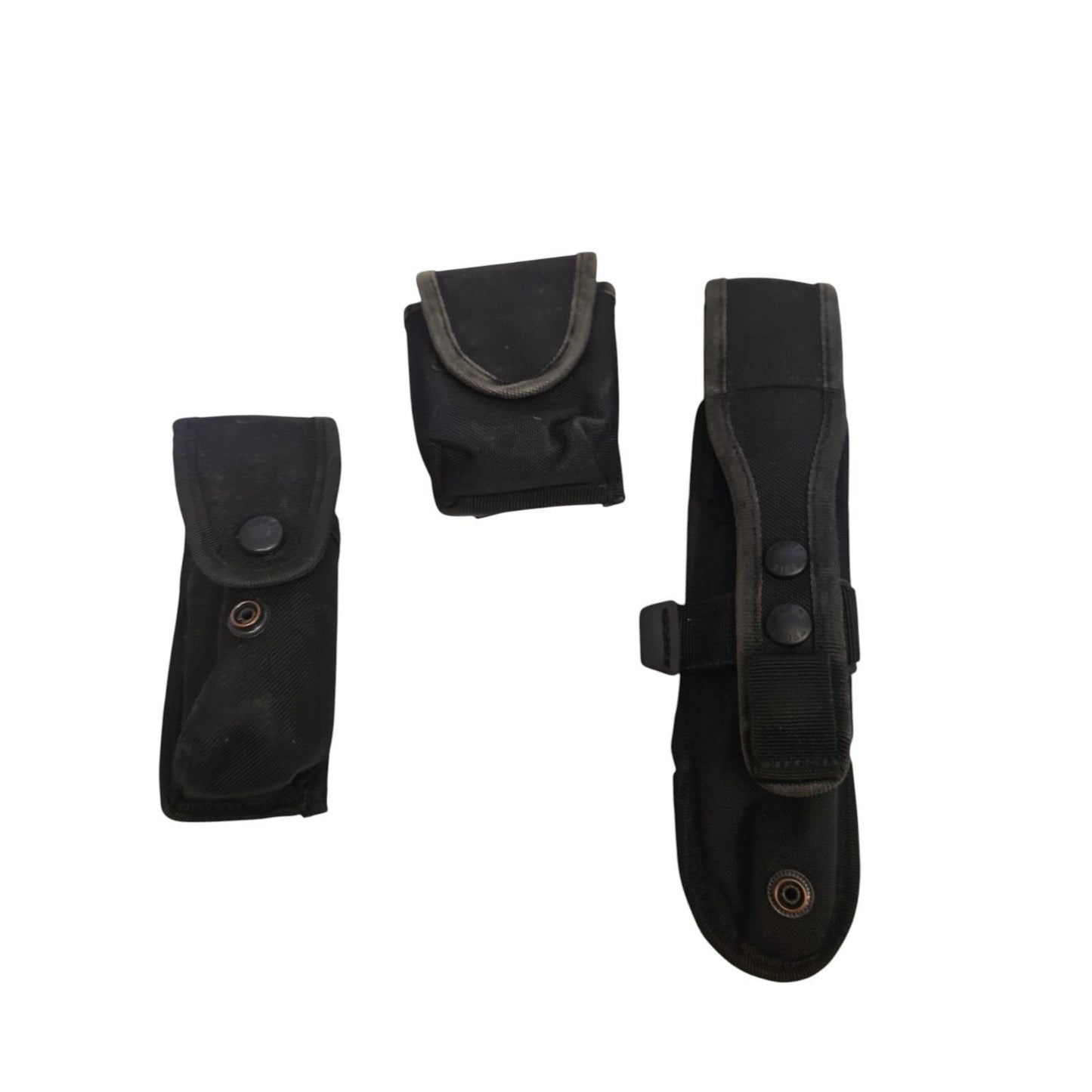 Protec Molle Pouch Bundle 3 Pouches Black Tactical Security Ex Police Airsoft