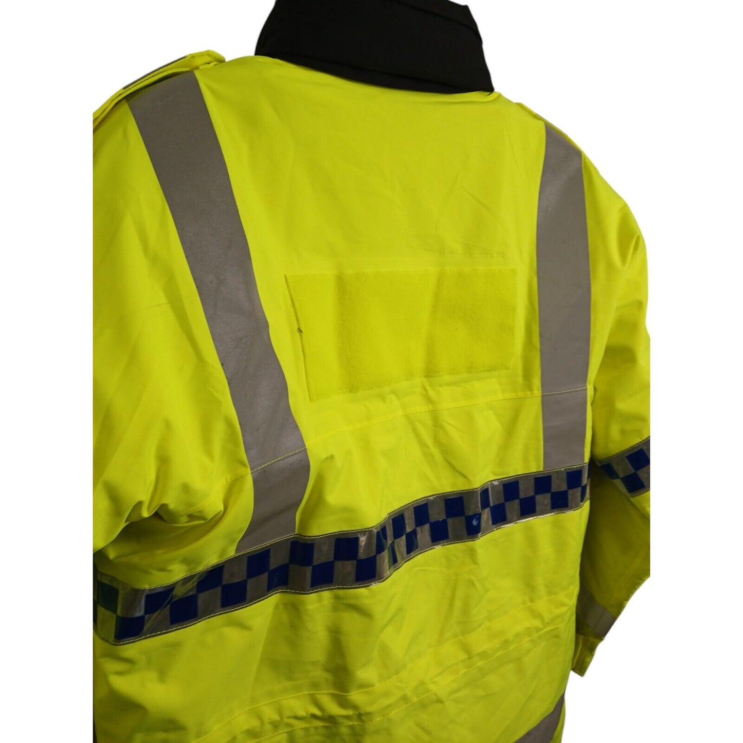Hi Viz Jacket 3/4 Length Yaffy Waterproof Hi Vis Security Police Klickfast