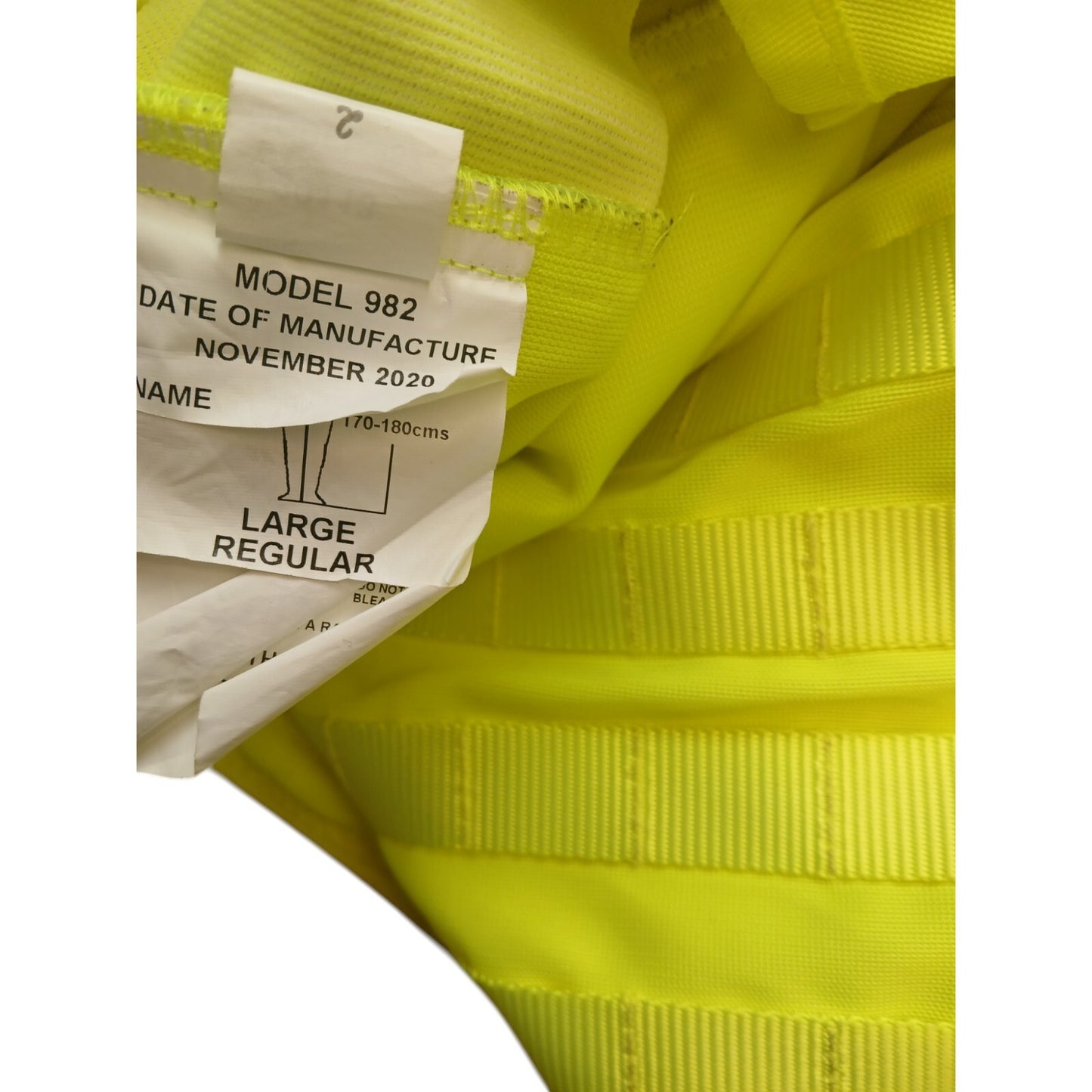 Molle Tactical Vest Utility Hi Viz Vis Security Ex Police Yaffy 982 Grade B