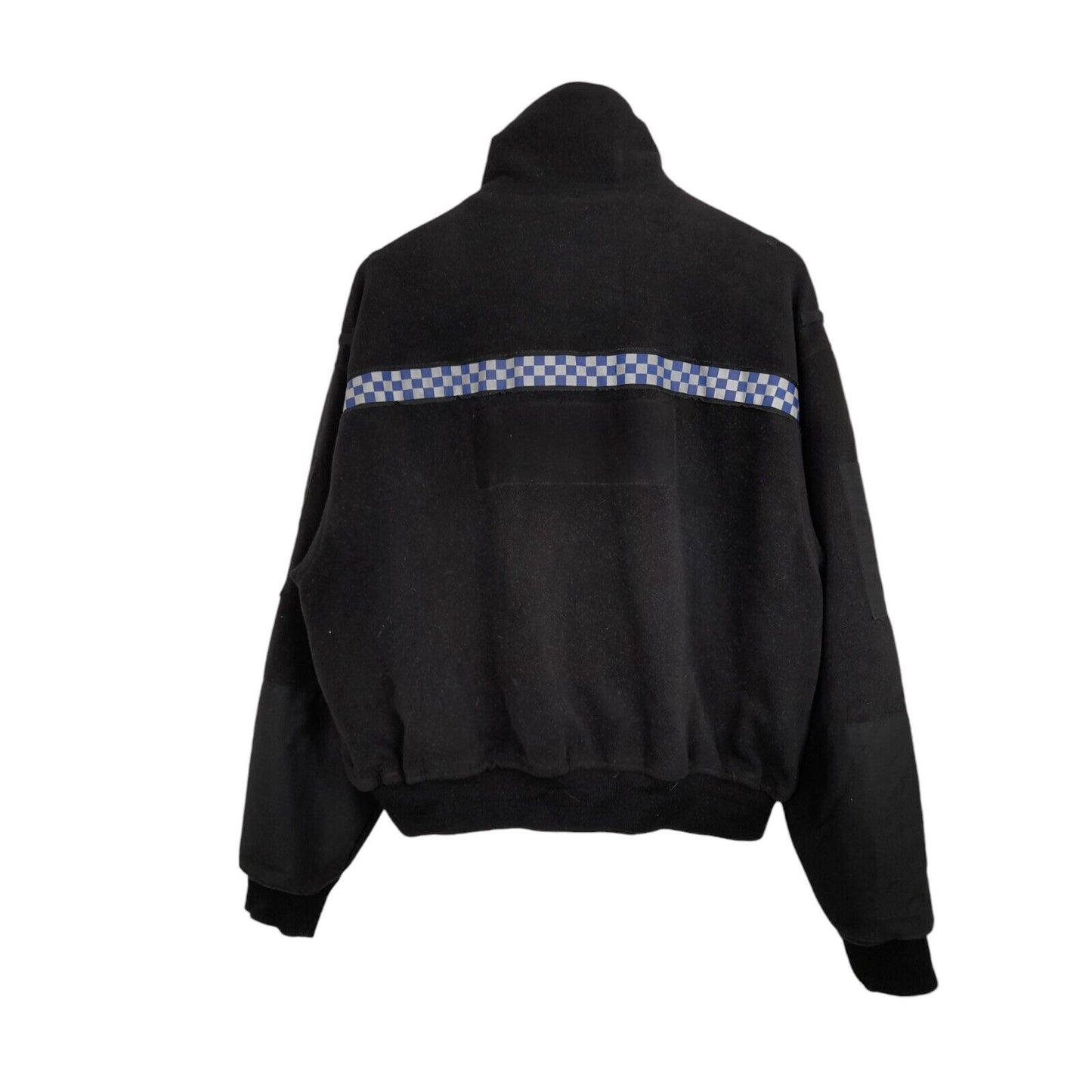 Polartec Fleece Jacket Windstopper Police Reflective Strip Black Radio Loop Warm