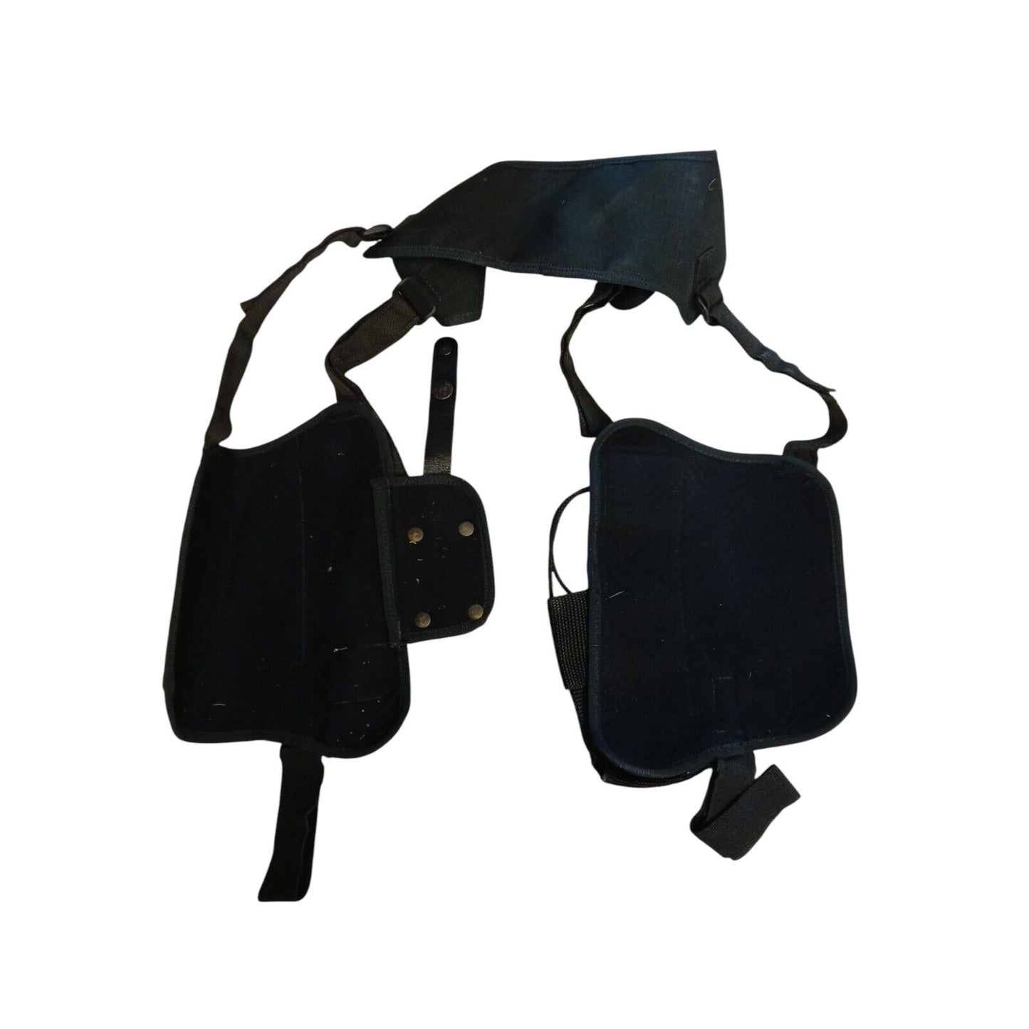 Overt/Covert Shoulder Harness Chest Rig Holster Black Security Adjustable Pouch
