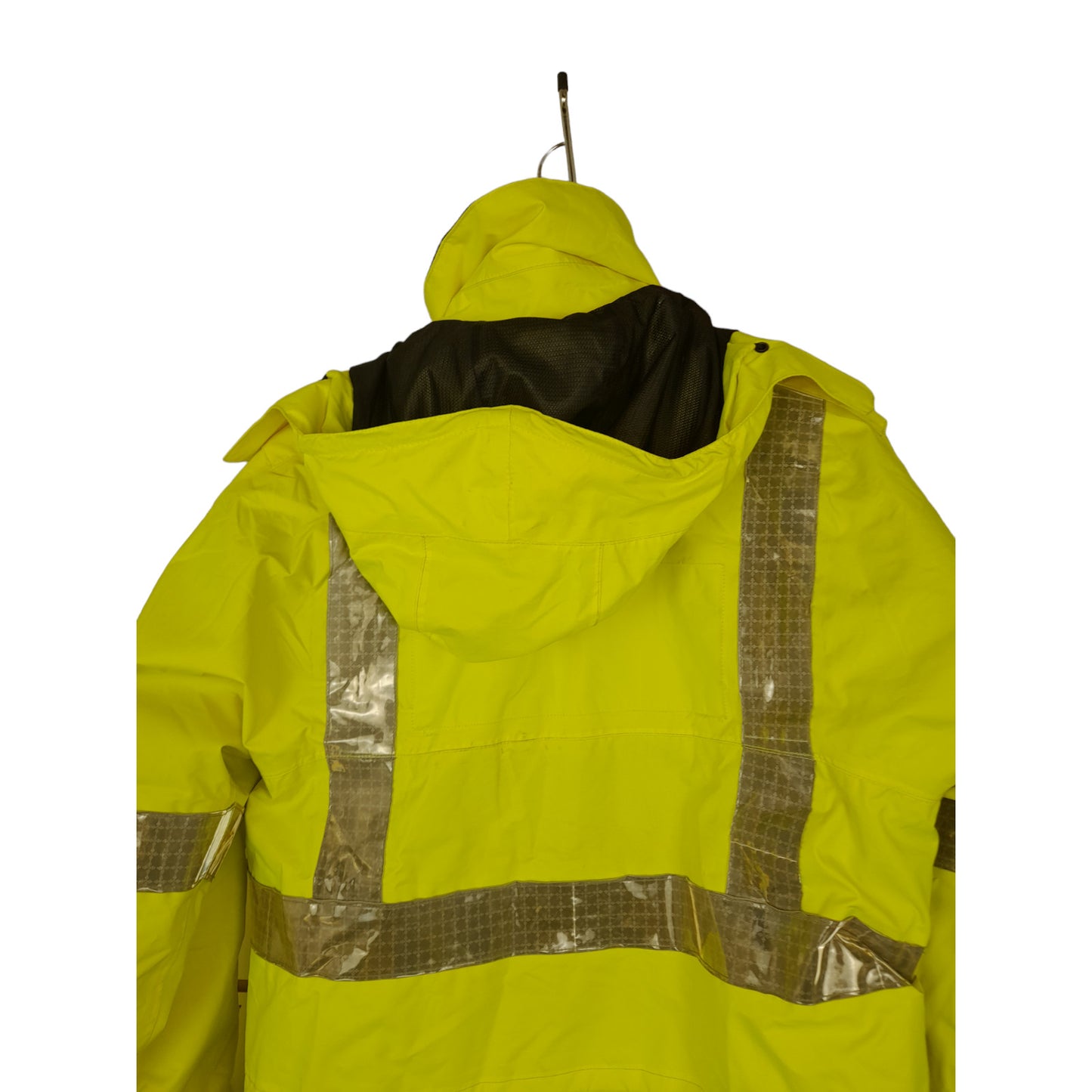 Ex Police Hi Vis 3/4 Length Lined Waterproof Jacket Ilasco Security Emergency