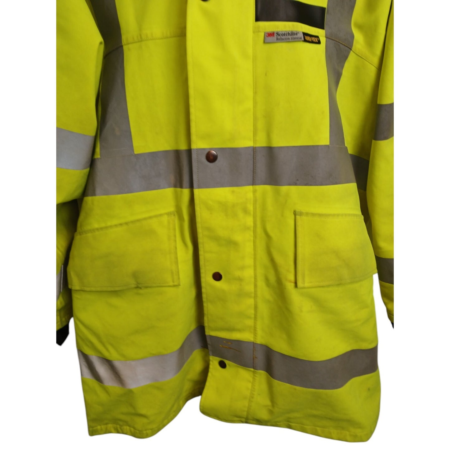 Ballyclare Goretex Jacket 3/4 Length Hi Viz Hi Vis Yellow Railway Waterproof