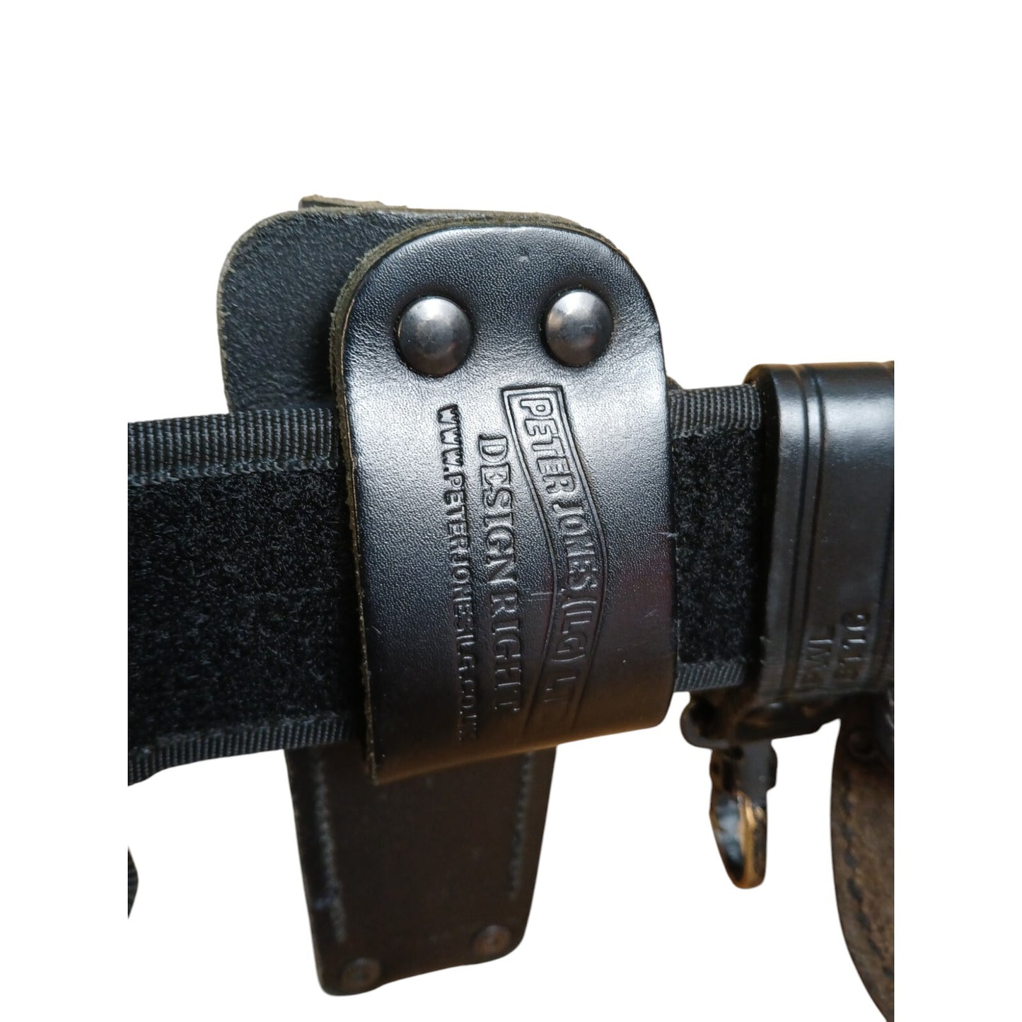 Protec Police Duty Belt With 6 Pouches Attachments Black Security Webbing (I)