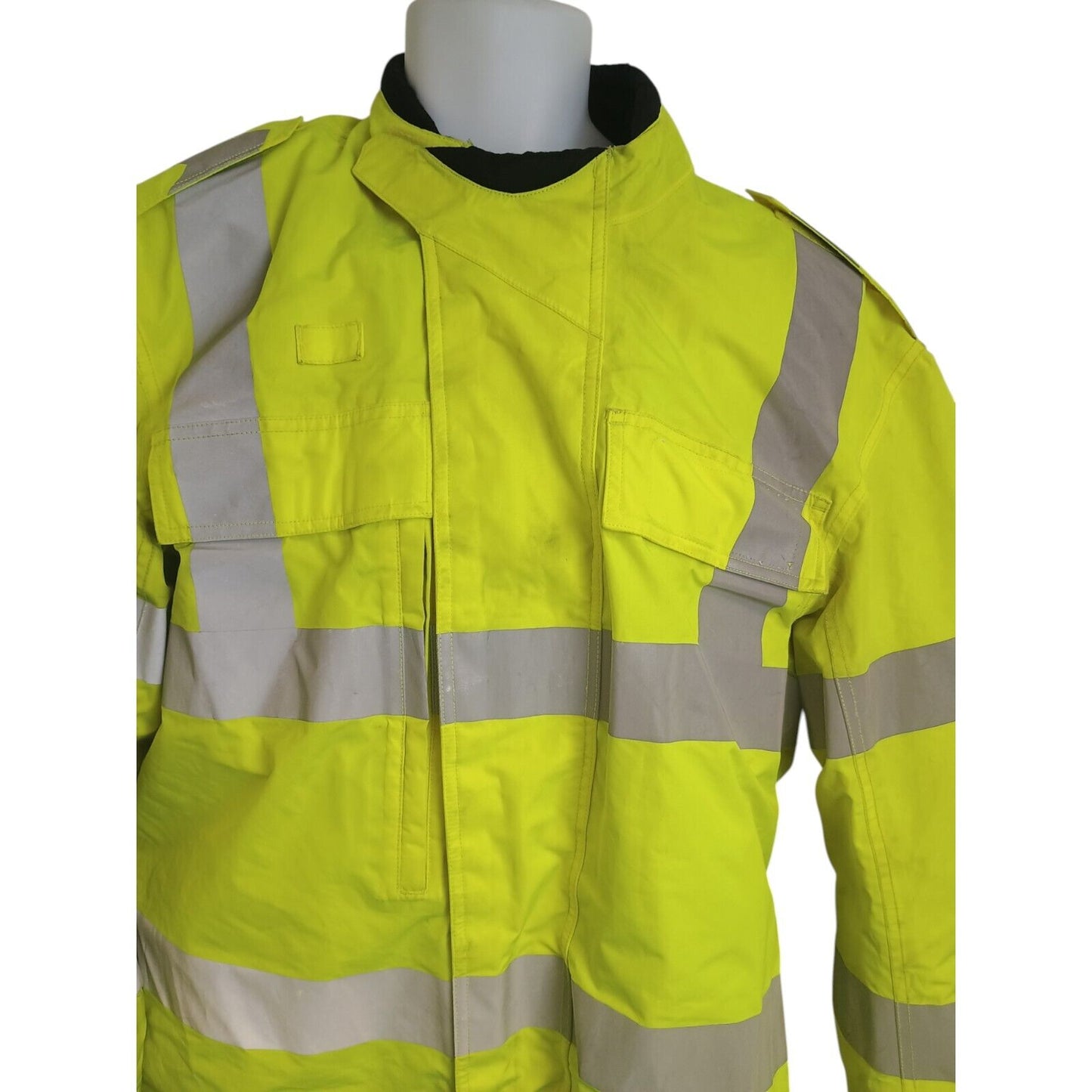 Halvarssons Motorbike Motorcycle Jacket Protective Lined Hi Vis Hi Viz Safety XL
