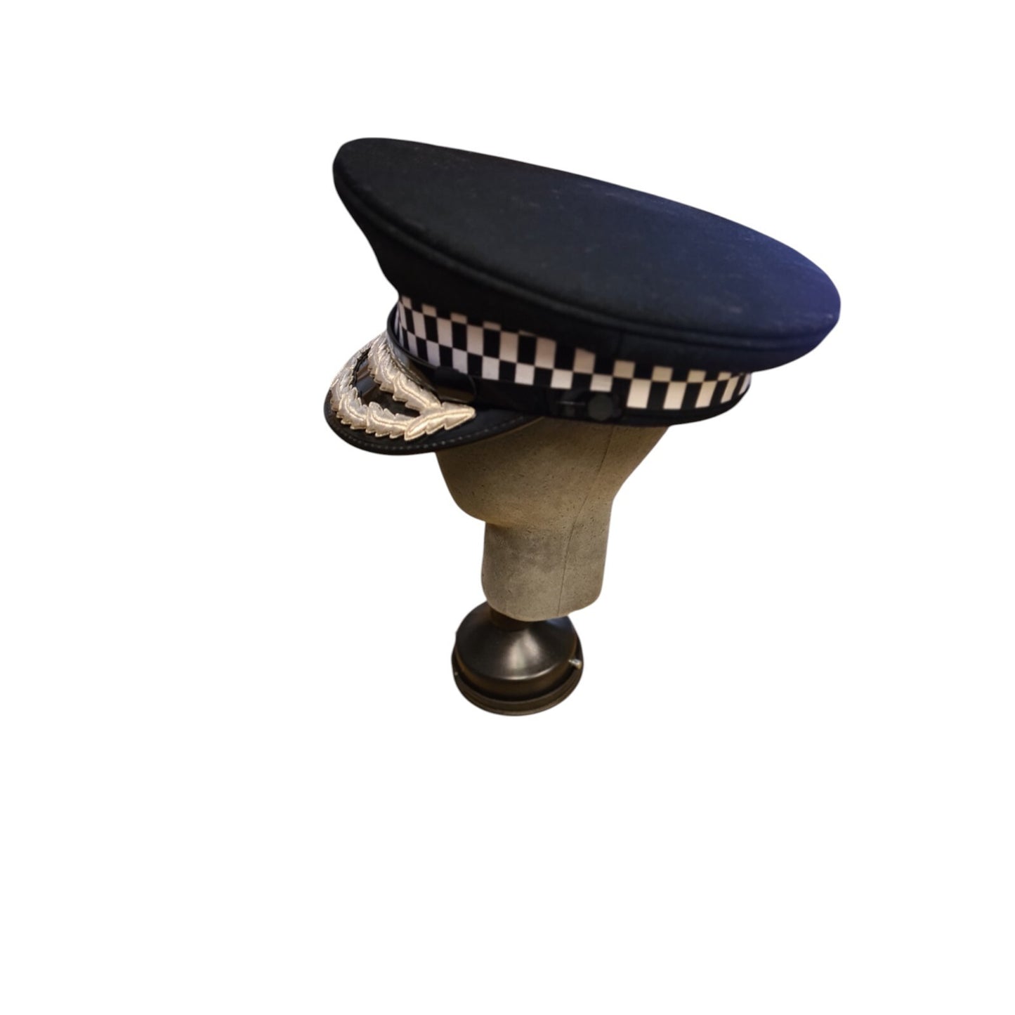 Deputy Assistant Peaked Cap Police Commissioner Double Silver Oak Leaf Size 57