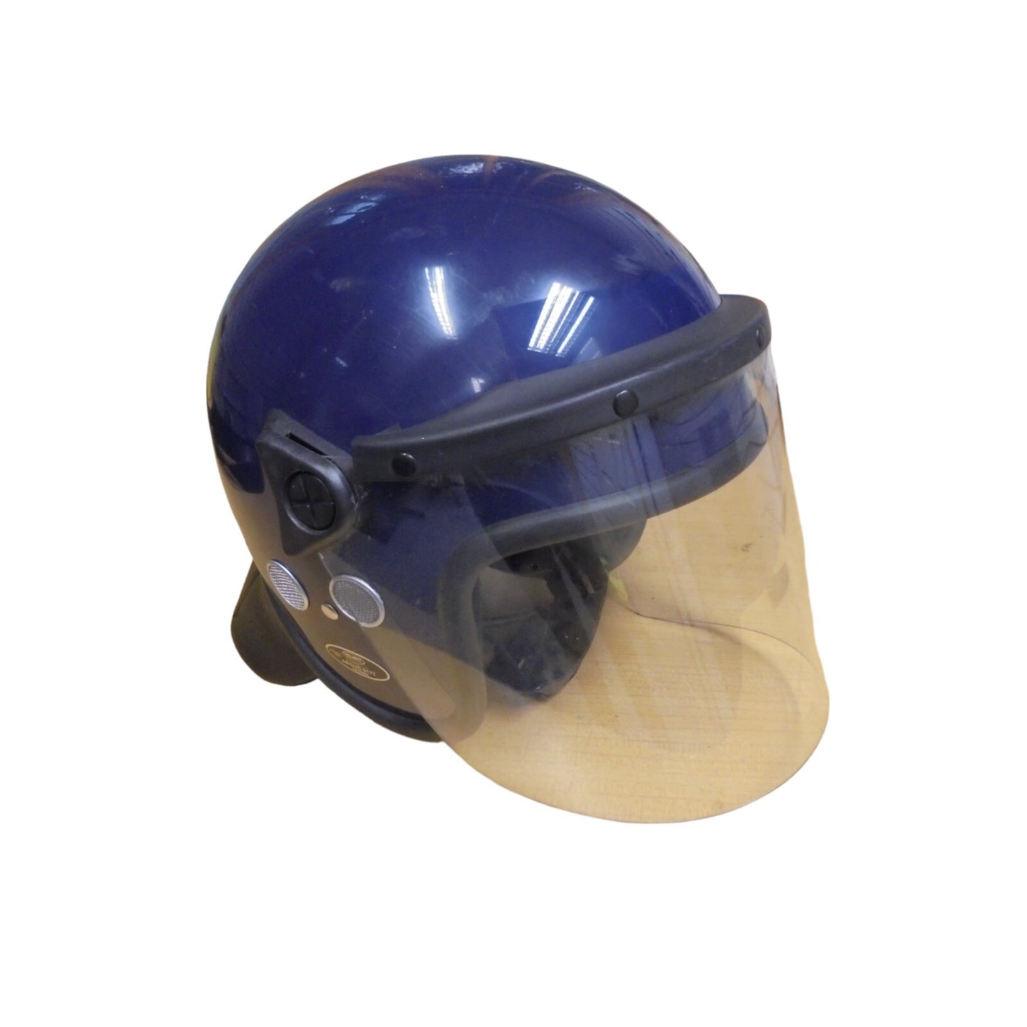 Ex Police Riot Helmet Argus 017T Blue Public Order Forces Security