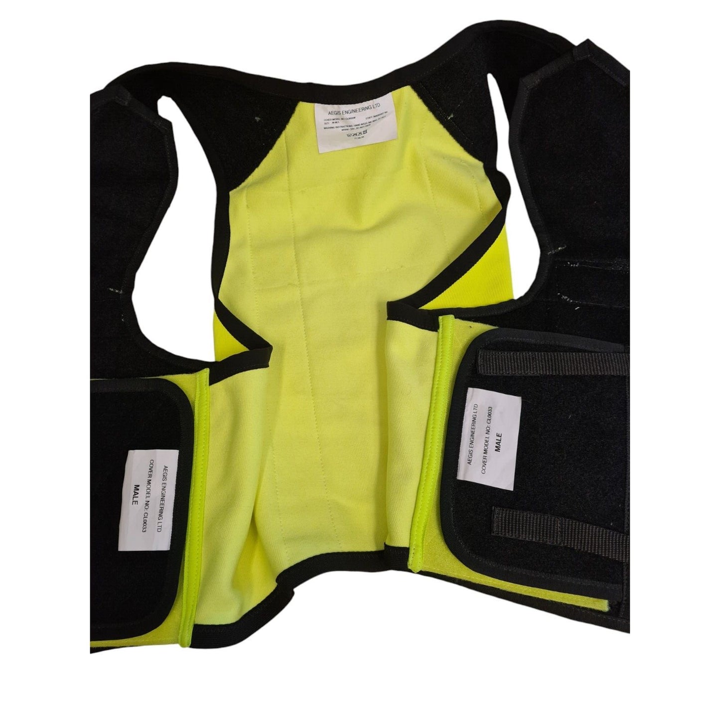 Aegis Engineering Hi Viz Hi Vis Stab Vest Body Armour Cover Buddy-Lok System M/L