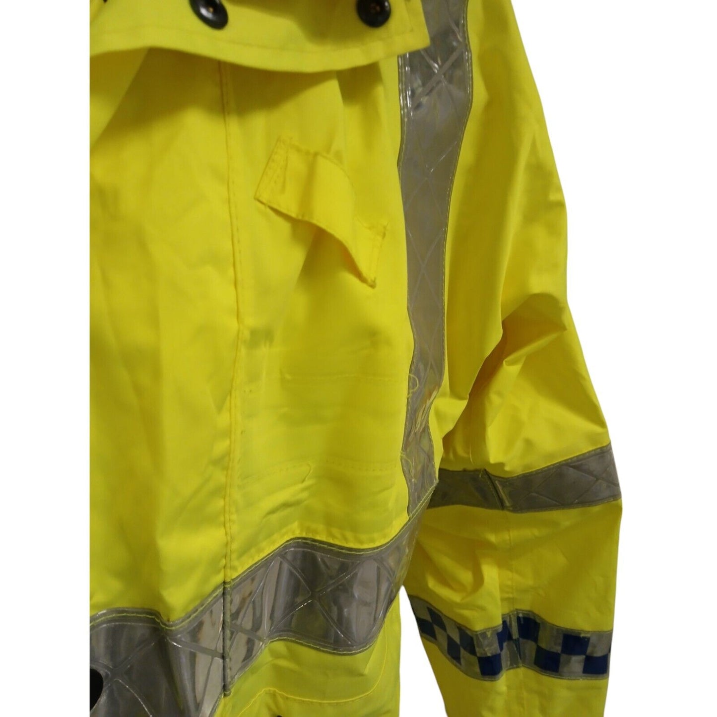Yaffy Cycling Jacket Hi Vis Hi Viz Waterproof Security Ex Police Emergency Bike