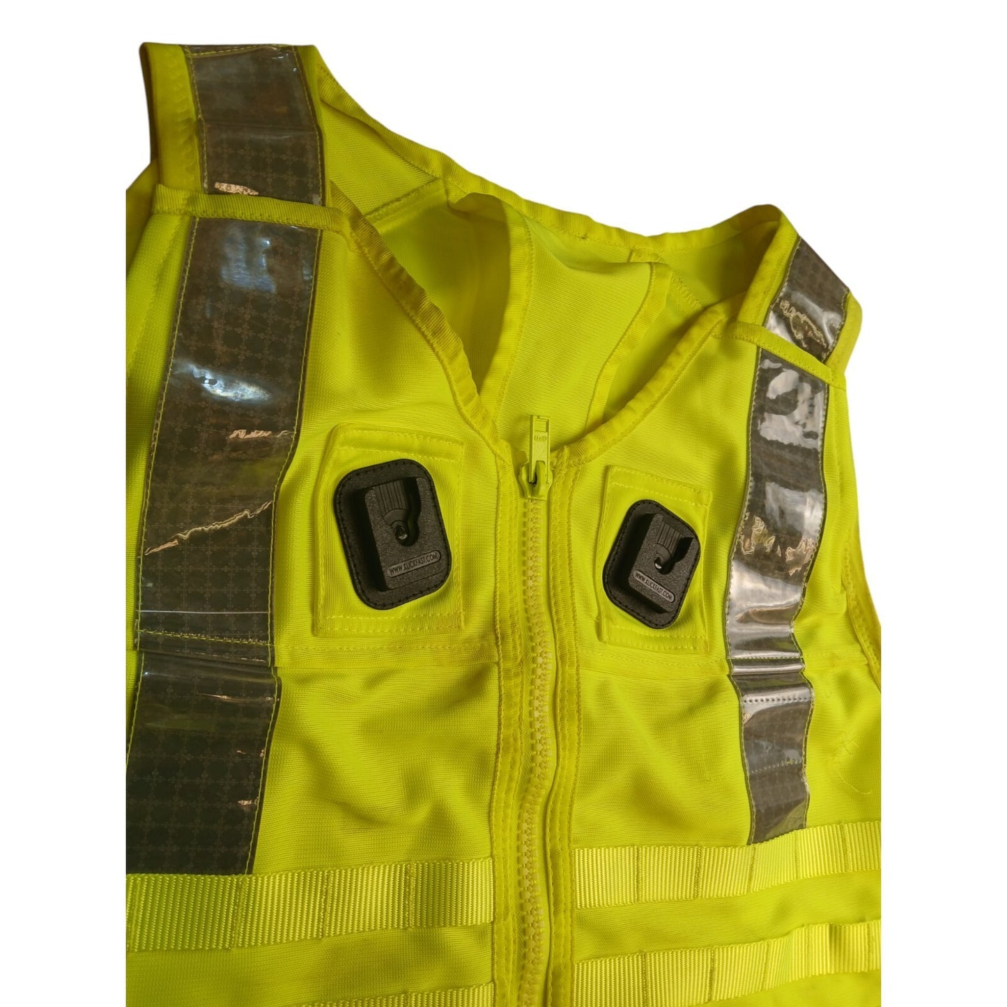 Molle Tactical Vest Utility Hi Viz Vis Security Ex Police Yaffy 982 Grade B
