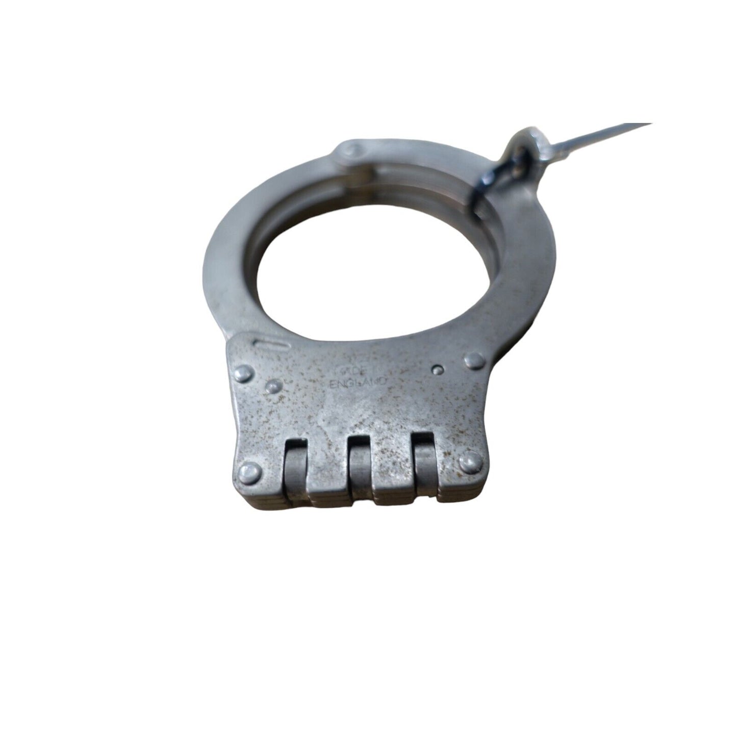 TCH830 Handcuffs Speedcuffs Folding Nickel Plated Ex Police Cuffs With 1 Key