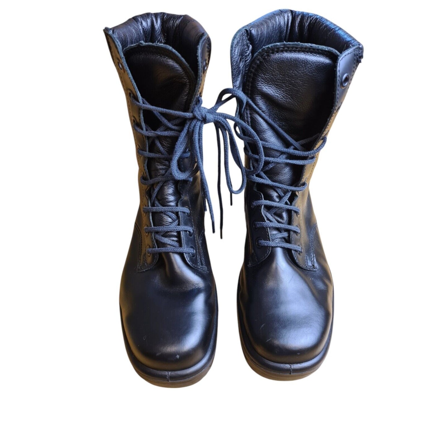 Leather Ankle Boots Combat Retro Size 7 Security Work Boot Ex Police