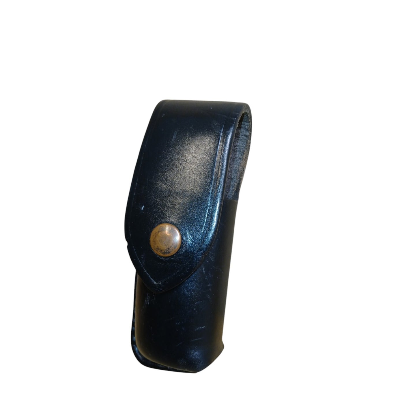 CS Gas Holder Holster Ex Police Belt Loop Leather Security Police Black