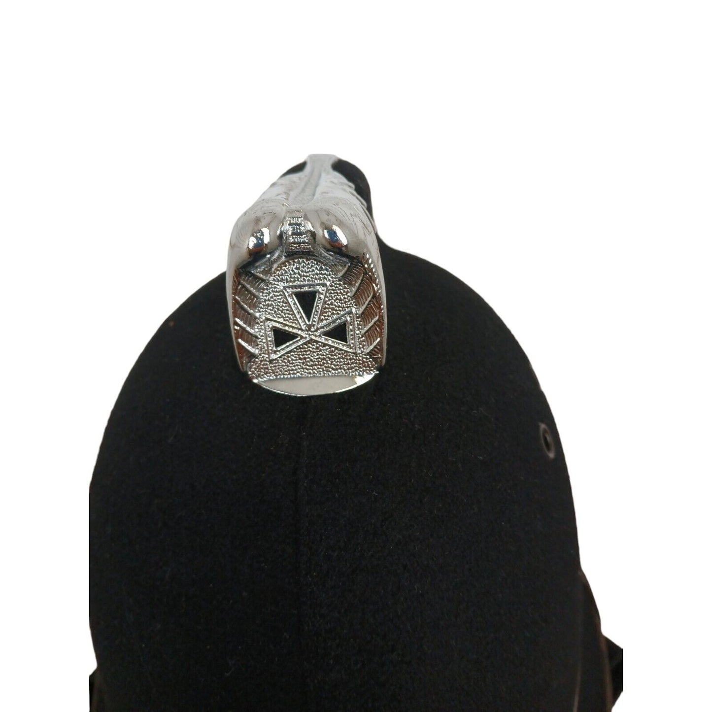 Coxcomb Top Police Helmet Custodian Memorabilia Comb Top Collector Bobby Black