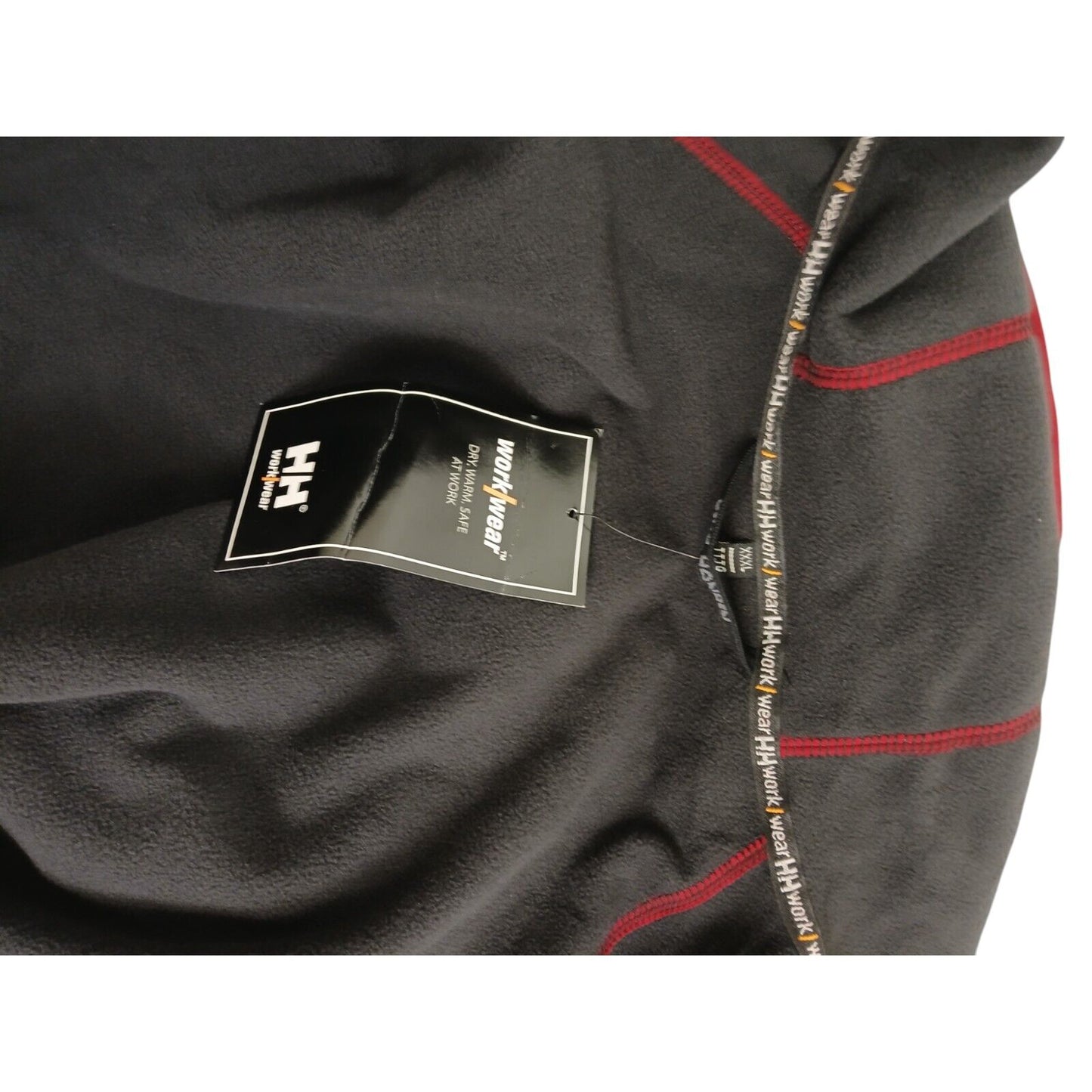 Helly Hansen Workwear Jacket Deep Red Burgundy Work Coat Hooded Soft Shell