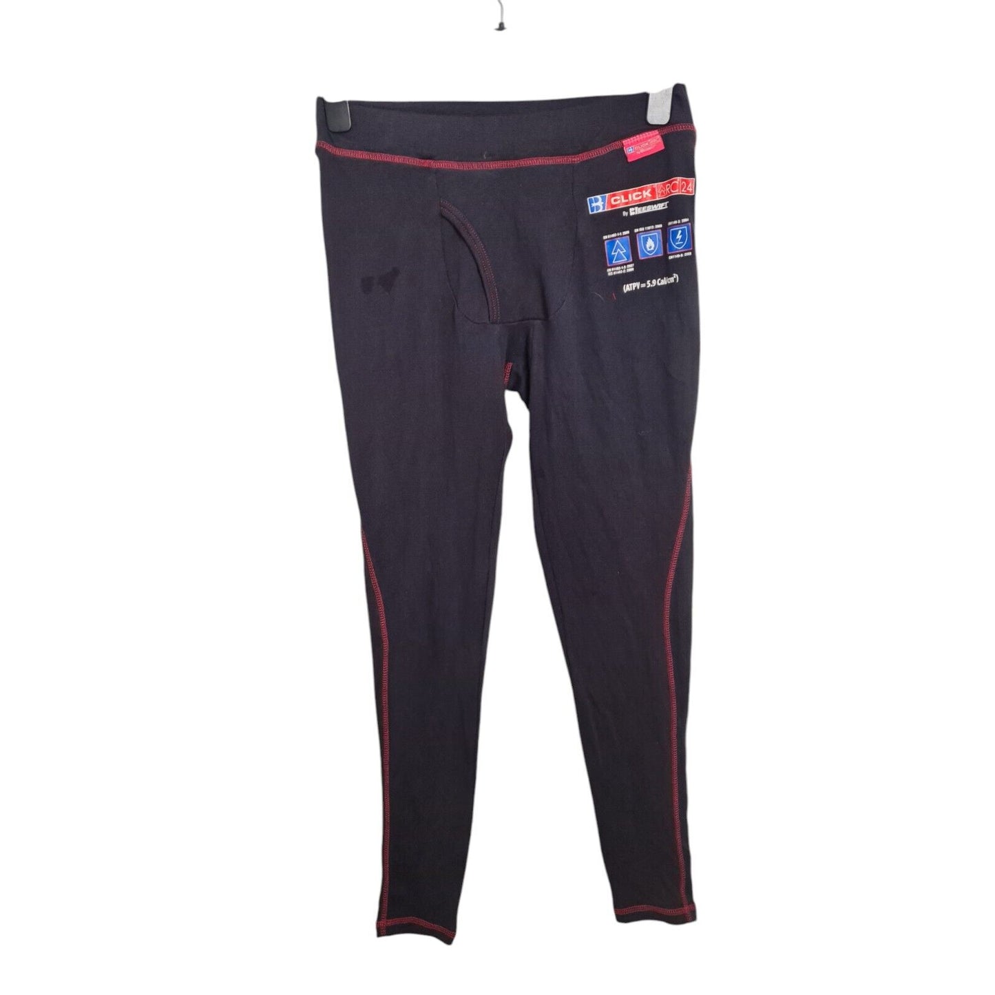 Click ARC Compliant Beeswift Long Johns Thermals Flame Retardant Black-Red Mens