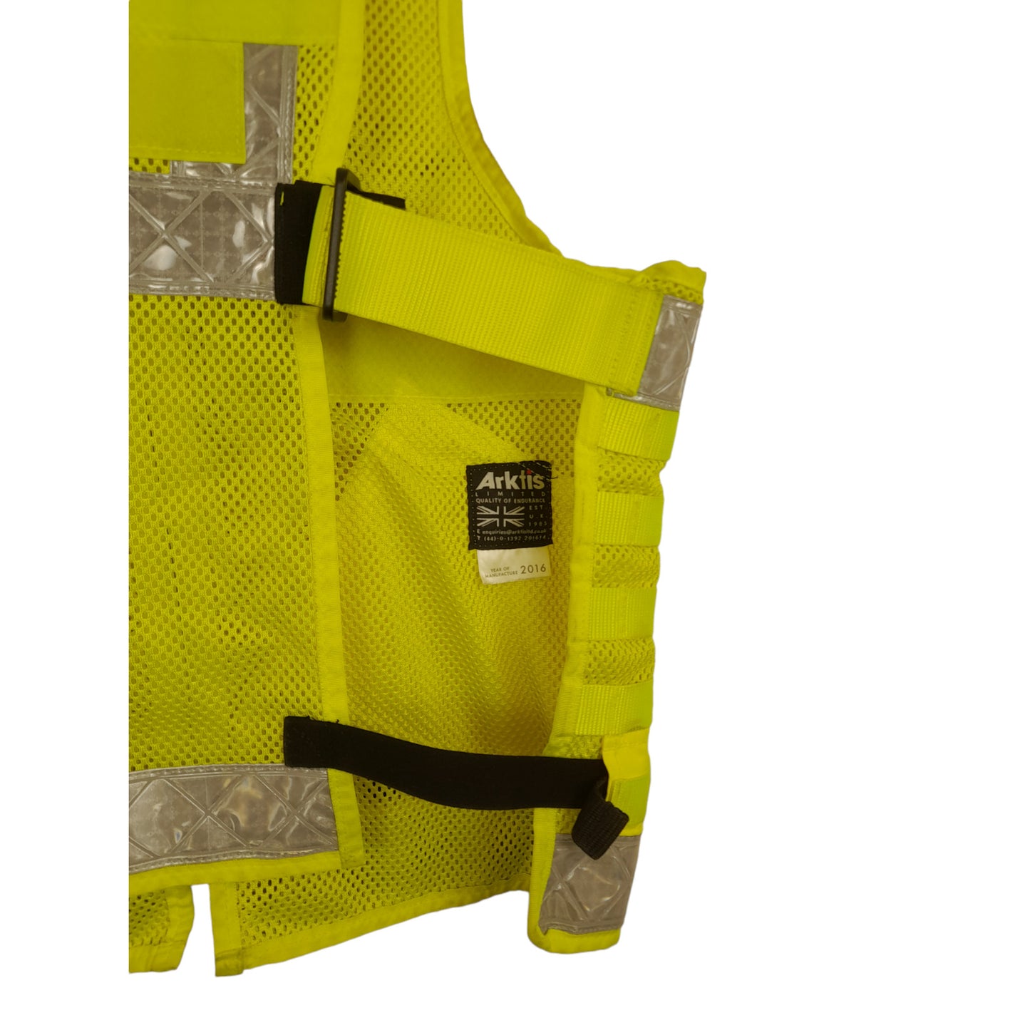 Arktis Molle Tactical Utility Vest Hi Vis Hi Viz Ex Police Security Grade A
