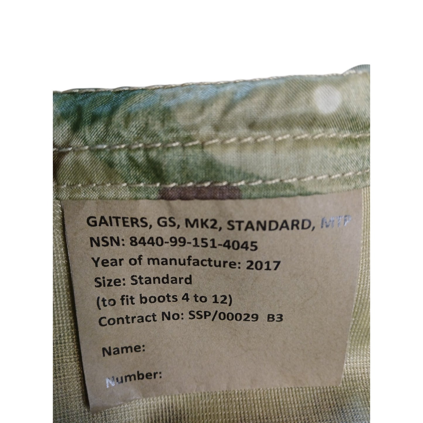 British Army Leg Gaiters MK2 MTP Camo Genuine Camouflage Waterproof Goretex