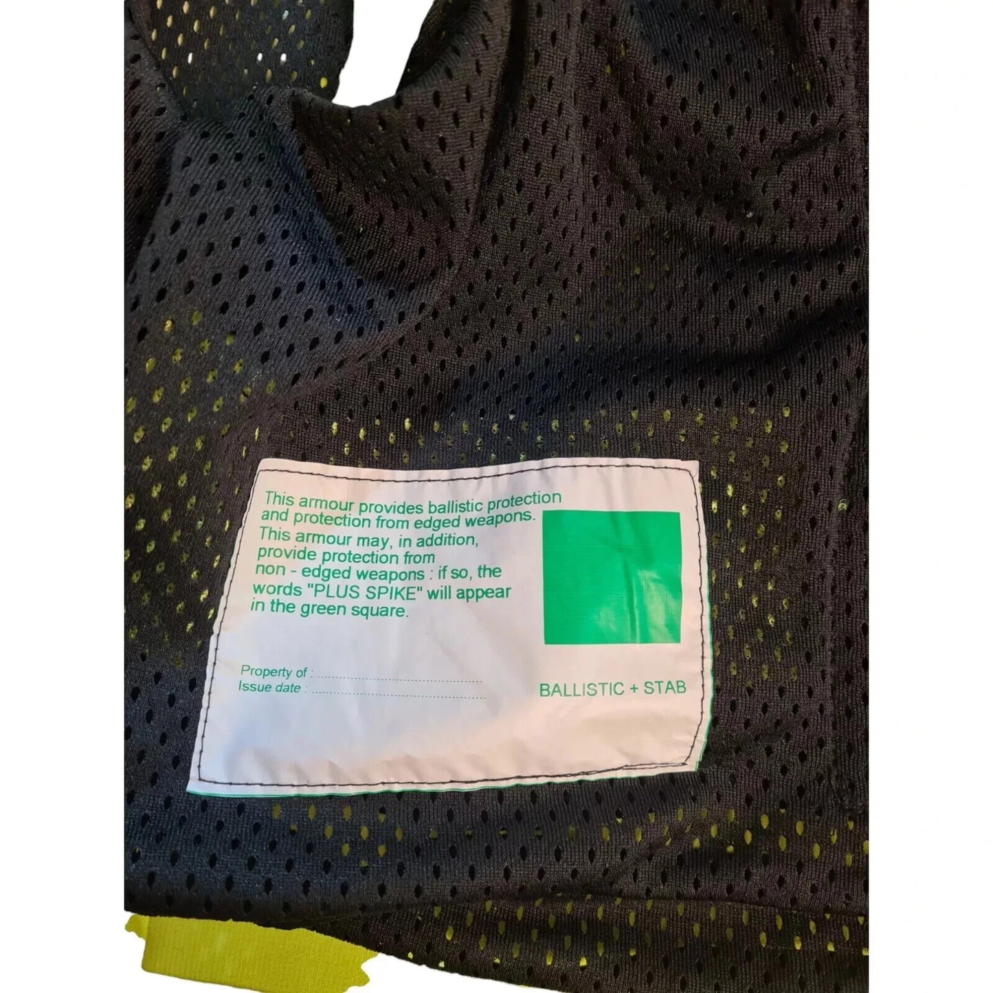 Cooneen Ballistic Armour Cover Vest Hi Viz KlickFast Security Hi Vis Police Male