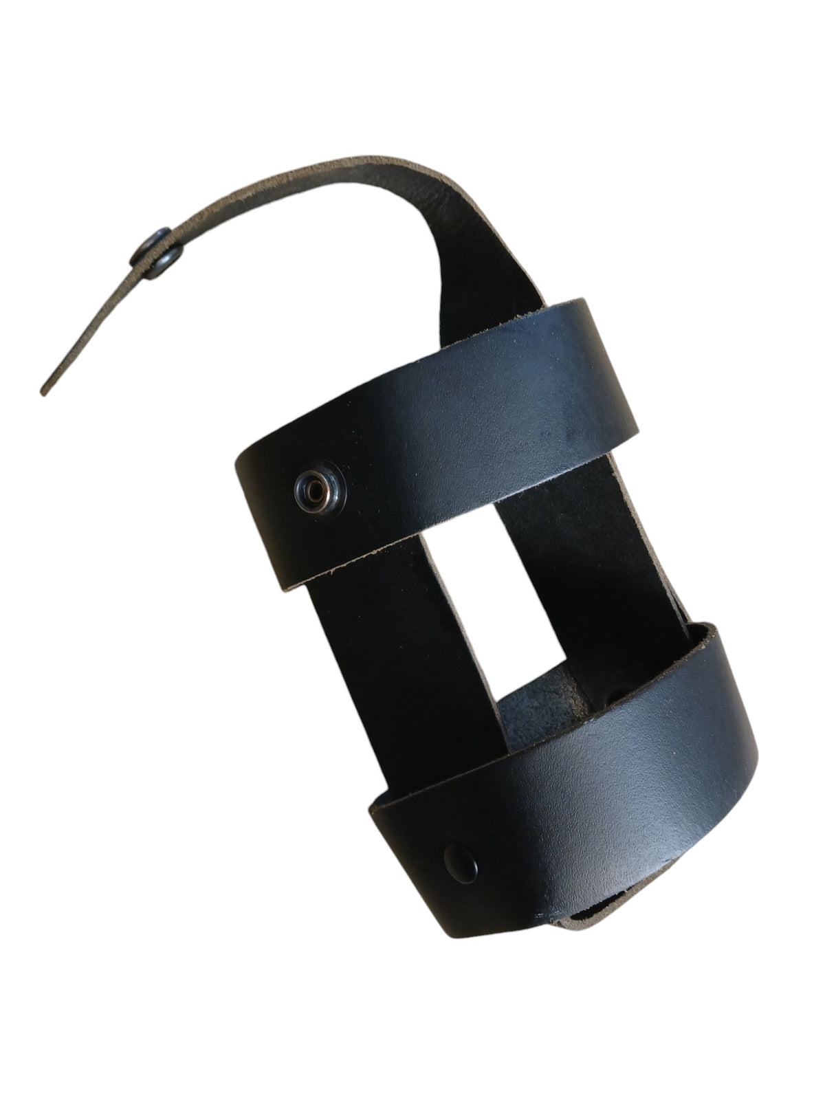 Deenside MLA Water Bottle Holder Leather Belt Black Police Hiking Camping