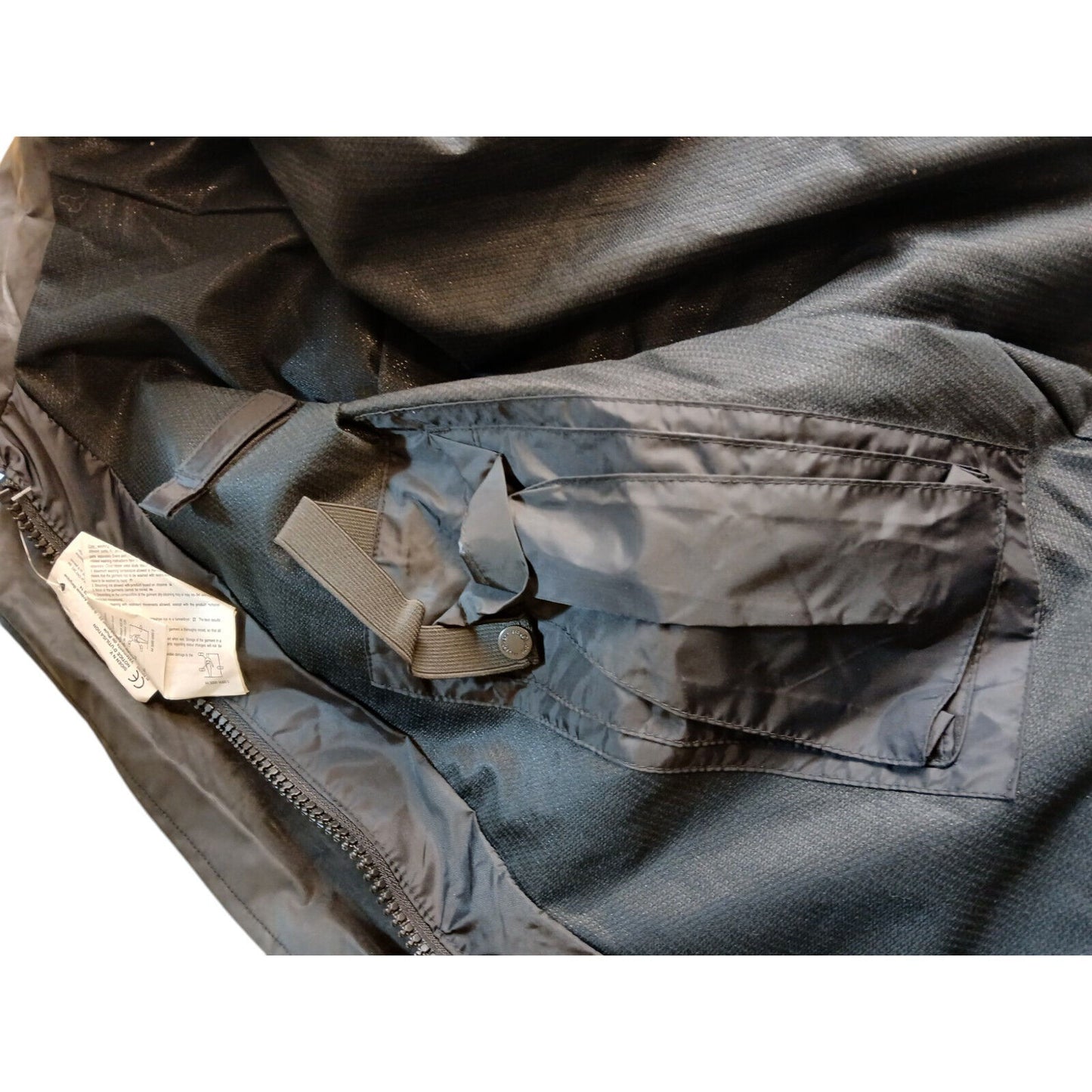 Sioen Black Police Jacket Waterproof Goretex Radio Loop Security Foul Weather