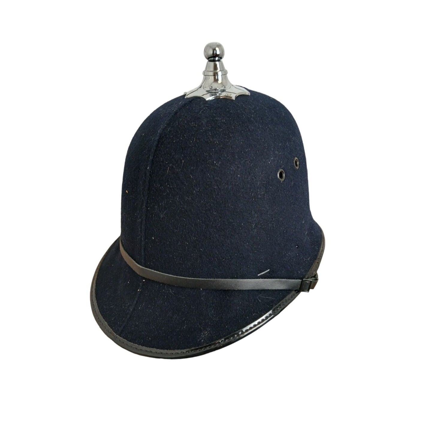 Ball Top Police Helmet Obsolete Collector Interest Memorabilia Bobby Black