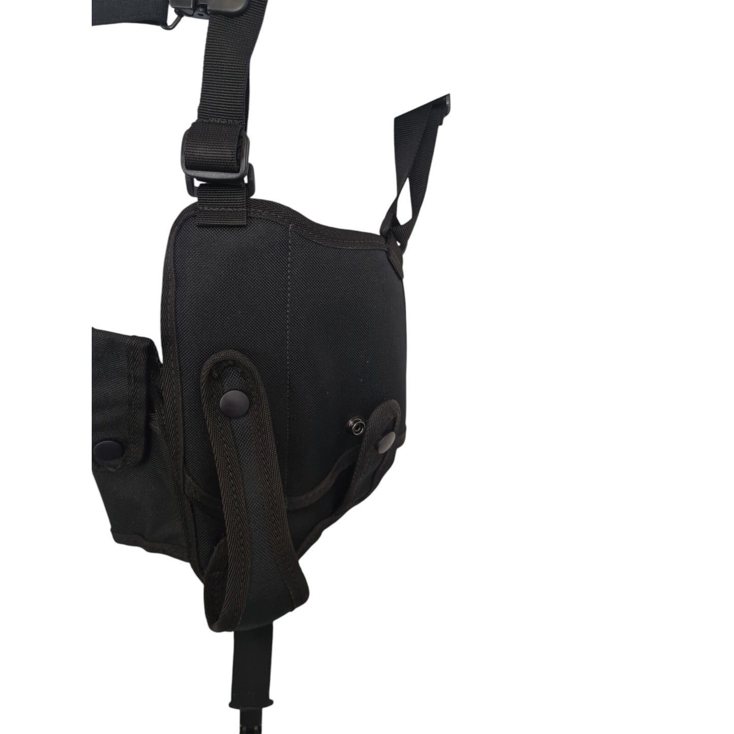 Protec Overt Covert Shoulder Harness Chest Rig Holster Black Security Police