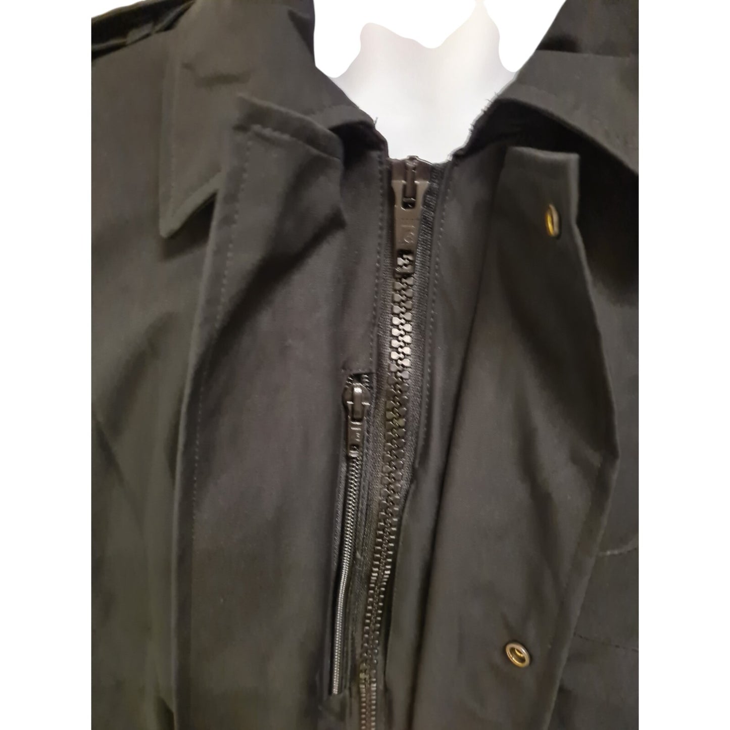 Ex Police Black Goretex Jacket 3/4 Length with Liner Coat Security Lightweight