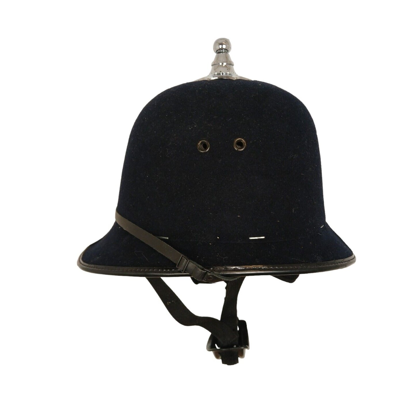Ball Top Police Helmet Obsolete Collector Interest Memorabilia Bobby Black