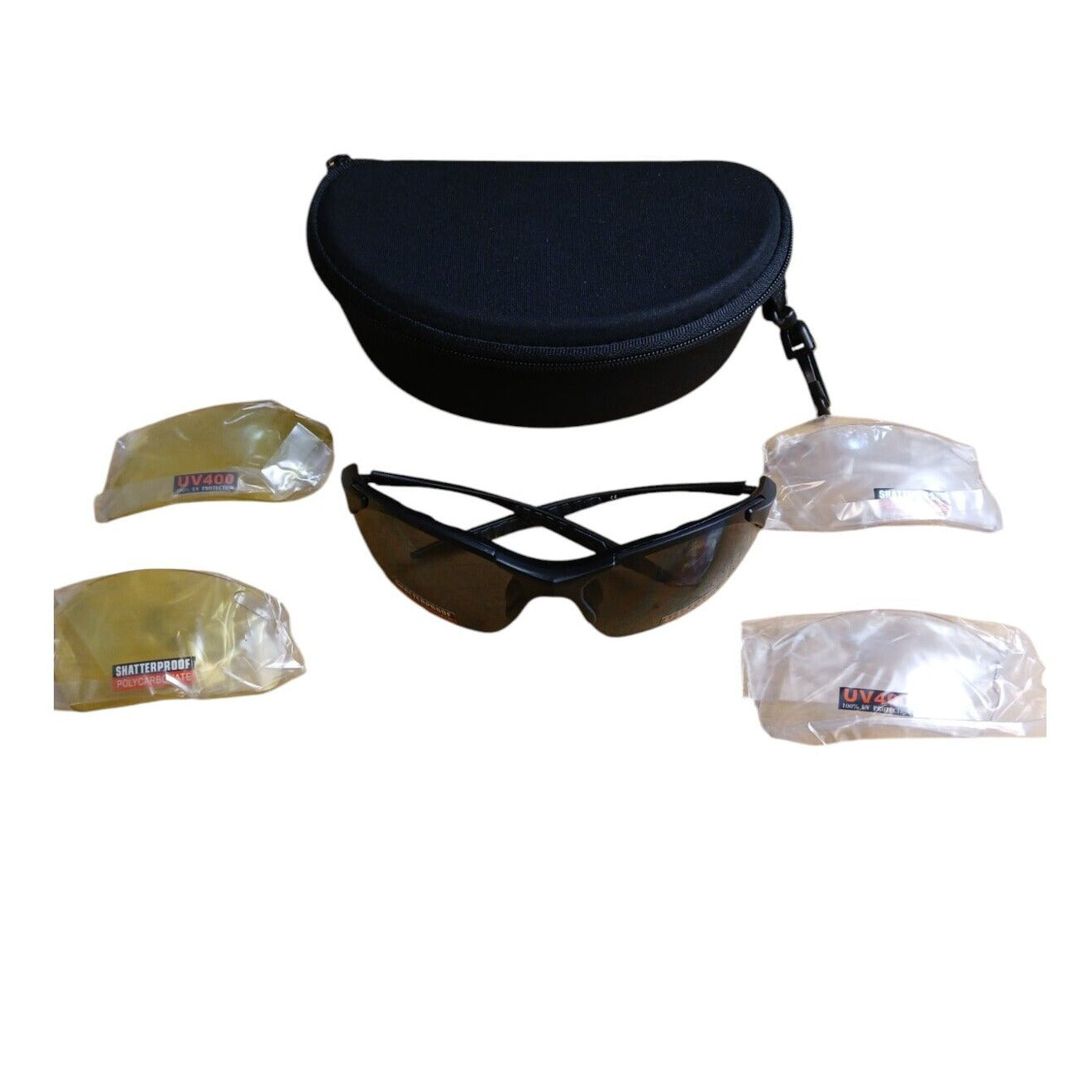 Samurai Tactical Safety Glasses Shatterproof Spare Lens Airsoft Paintball UV400