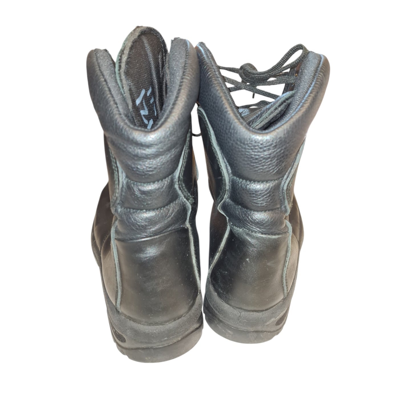 YDS Patrol Boots High Leg Steel Toe Black Leather Security Police Airsoft 10